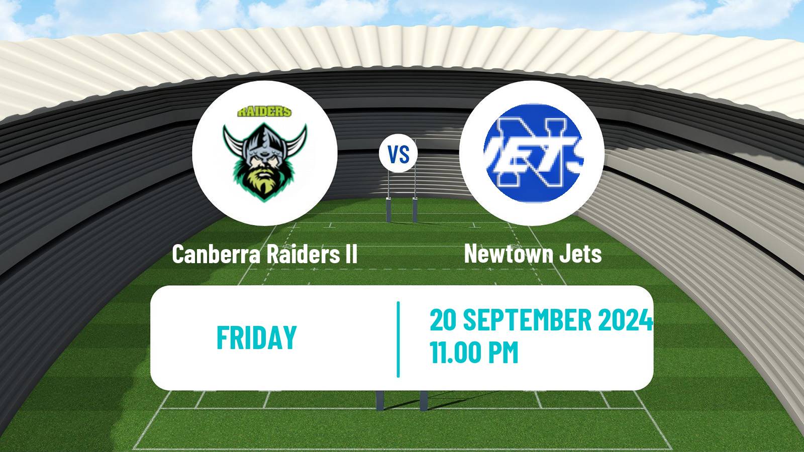 Rugby league Australian NSW Cup Canberra Raiders II - Newtown Jets