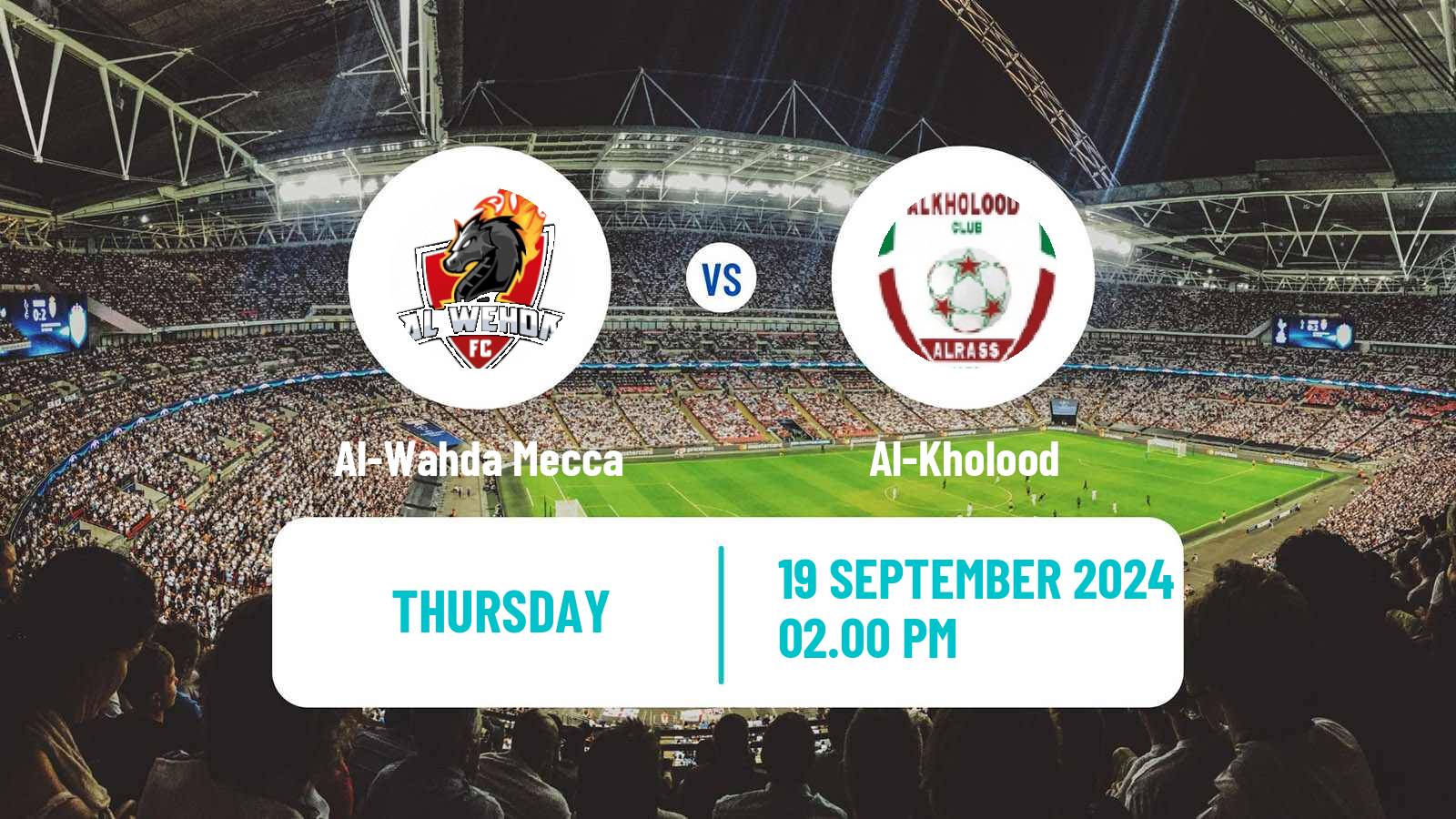 Soccer Saudi Professional League Al-Wahda Mecca - Al-Kholood