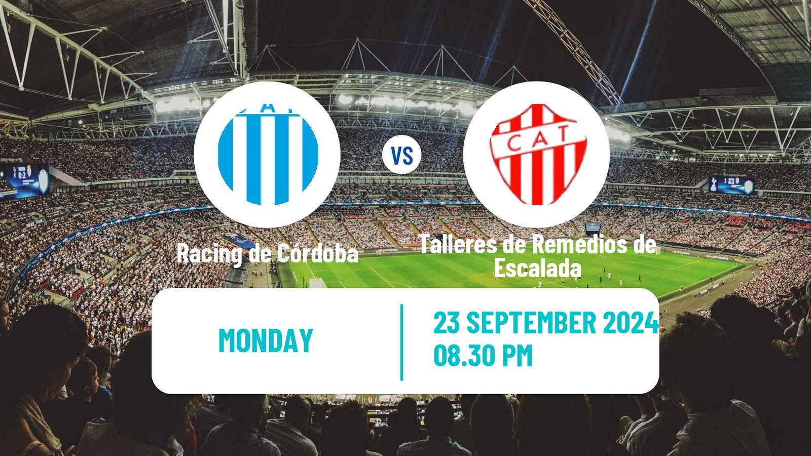 Soccer Argentinian Primera Nacional Racing de Córdoba - Talleres de Remedios de Escalada