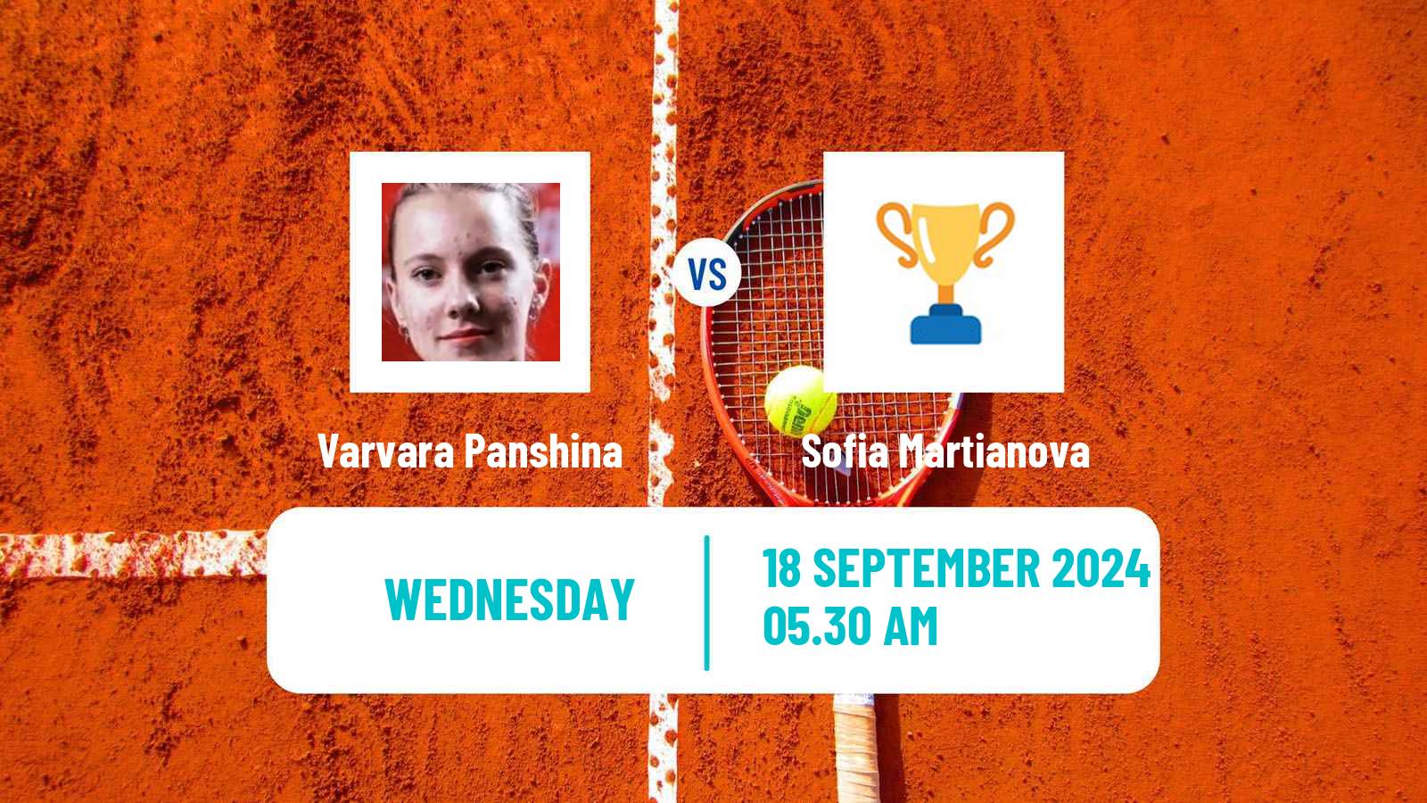 Tennis ITF W15 Sharm Elsheikh 10 Women Varvara Panshina - Sofia Martianova