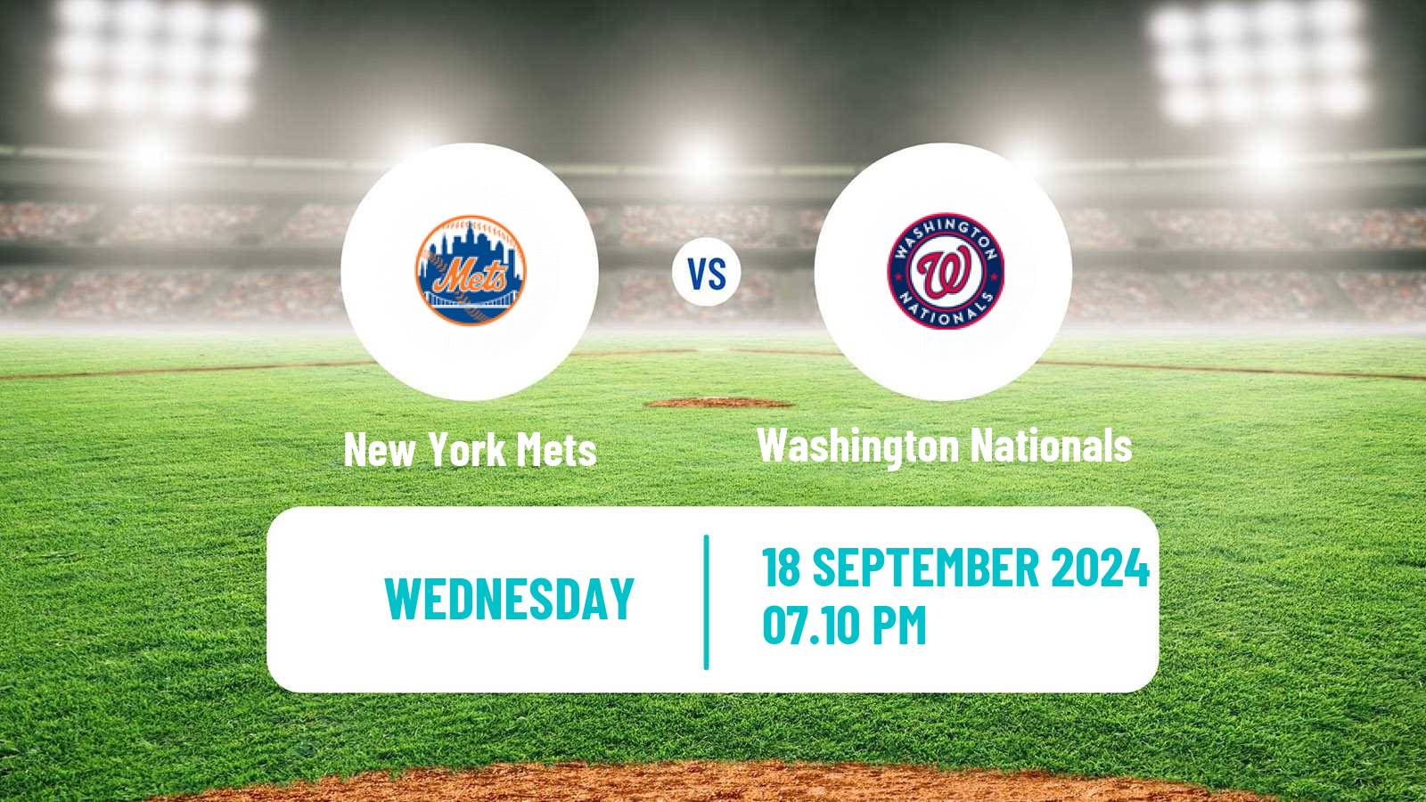 Baseball MLB New York Mets - Washington Nationals