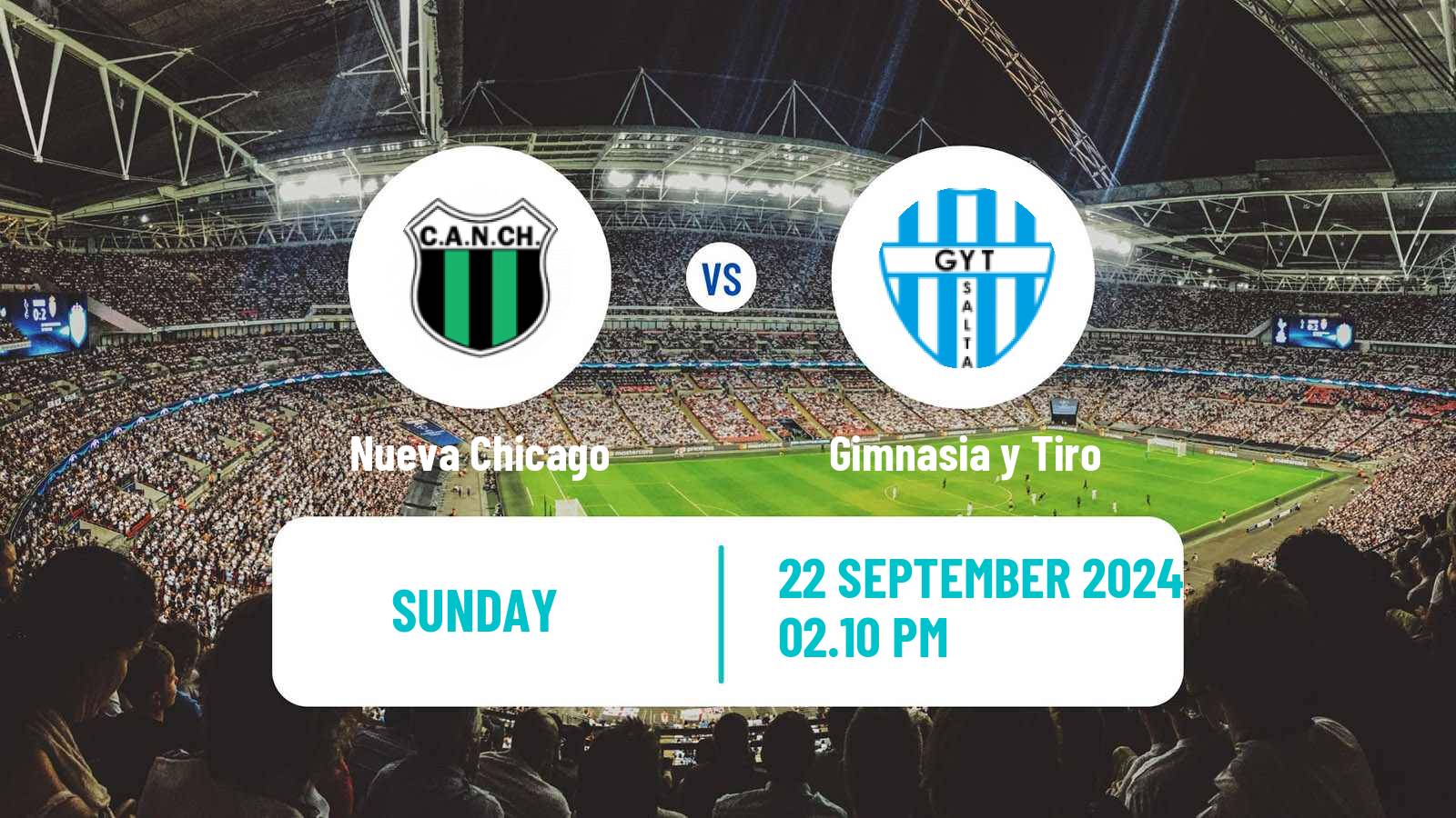 Soccer Argentinian Primera Nacional Nueva Chicago - Gimnasia y Tiro