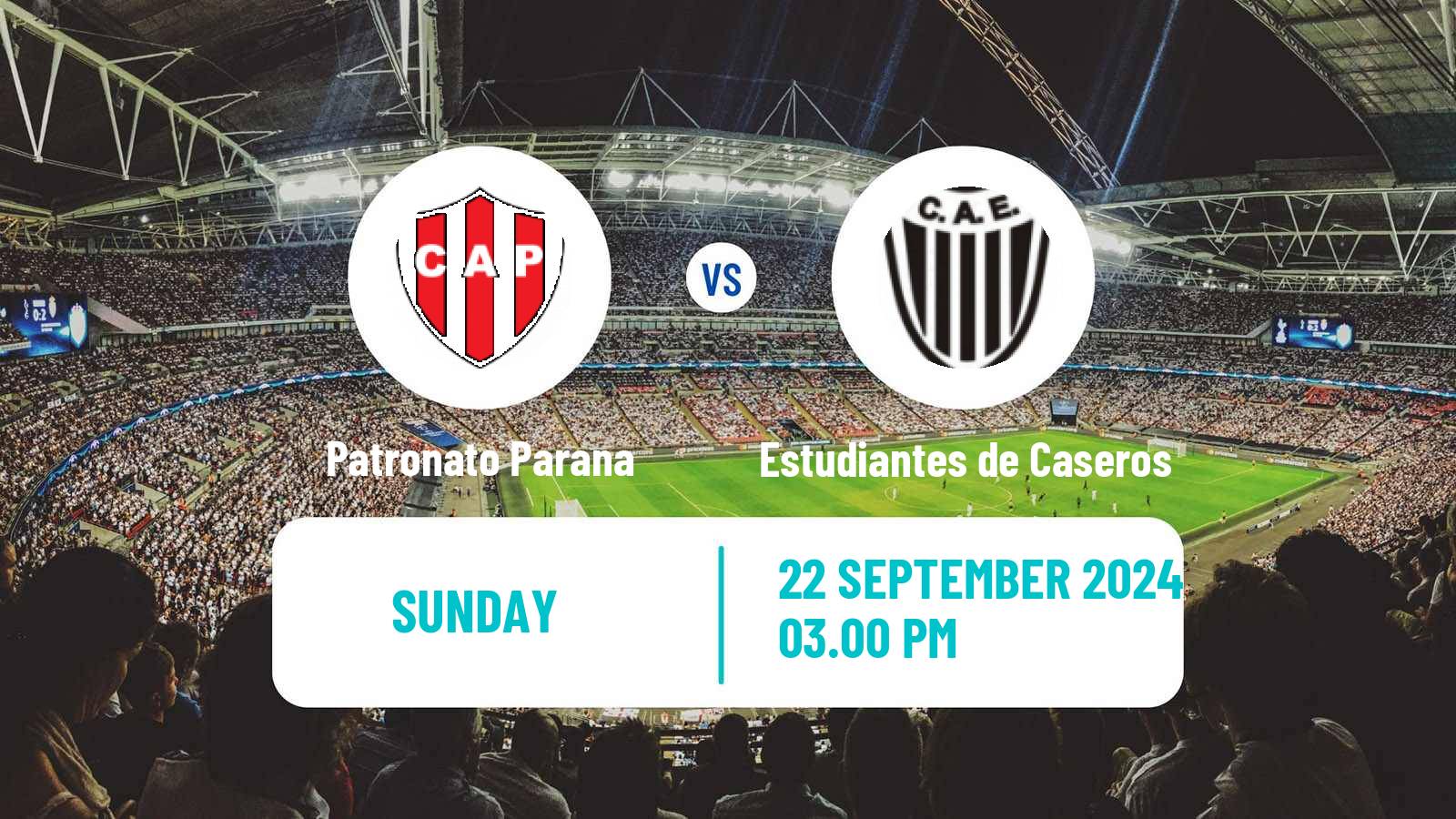 Soccer Argentinian Primera Nacional Patronato Parana - Estudiantes de Caseros