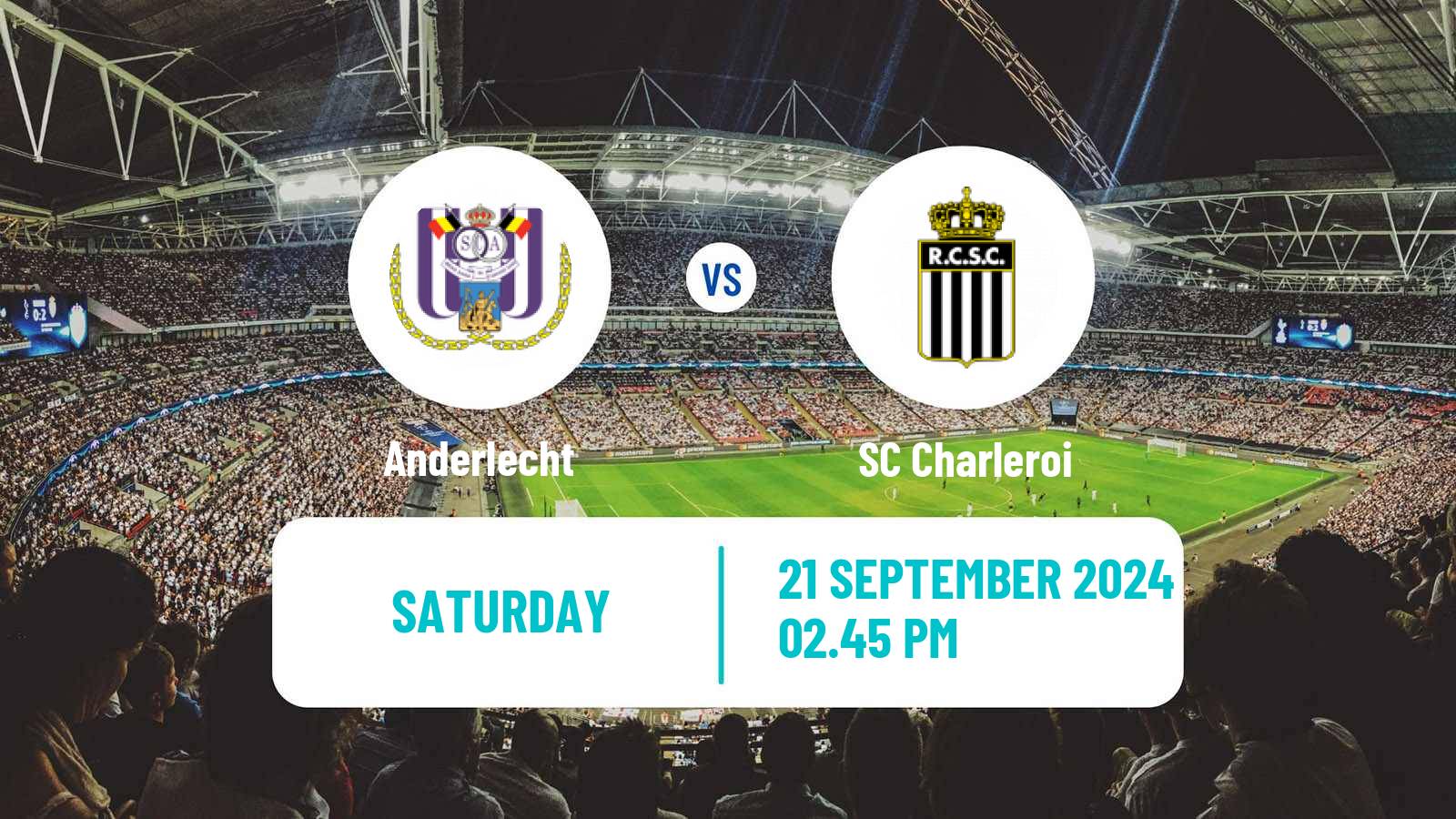 Soccer Belgian Jupiler Pro League Anderlecht - Charleroi