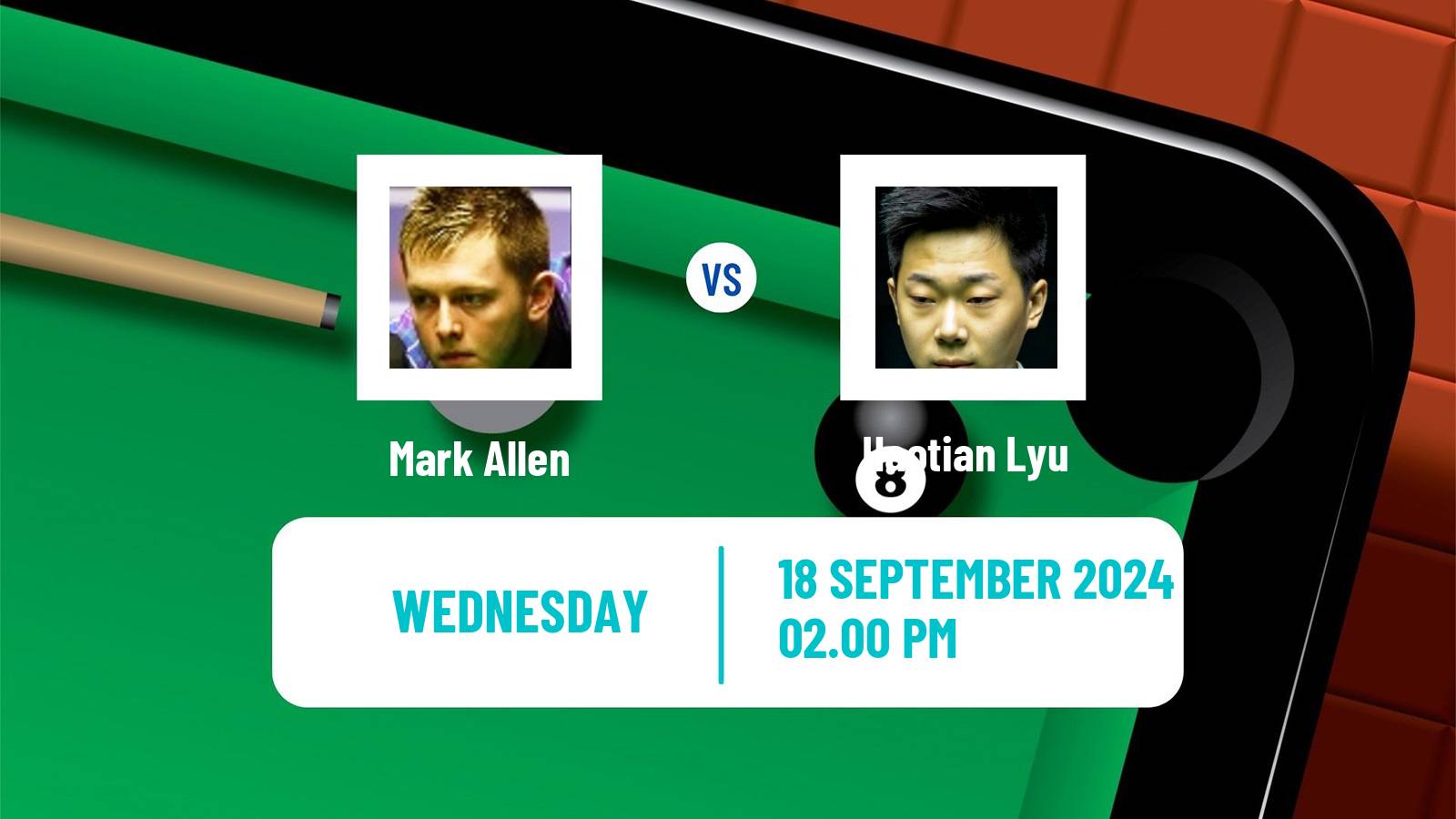 Snooker English Open Mark Allen - Haotian Lyu