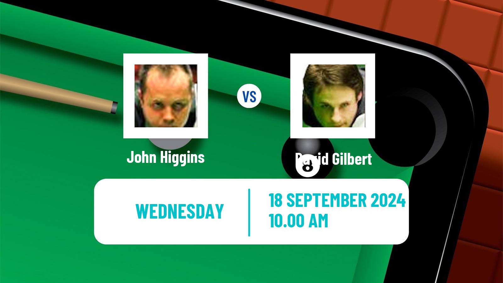 Snooker English Open John Higgins - David Gilbert