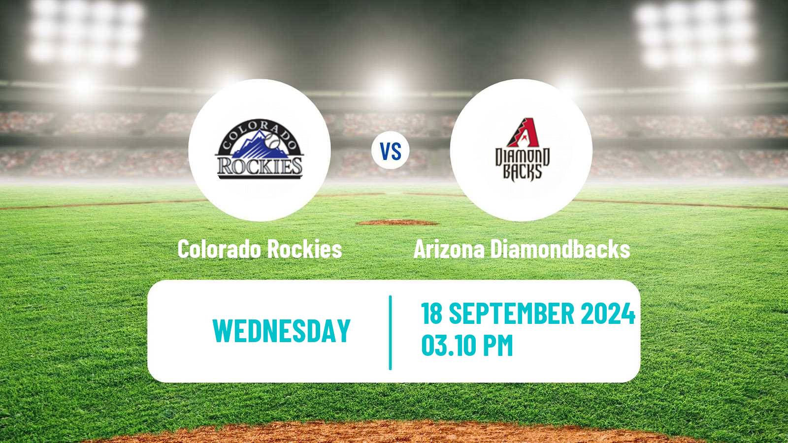 Baseball MLB Colorado Rockies - Arizona Diamondbacks