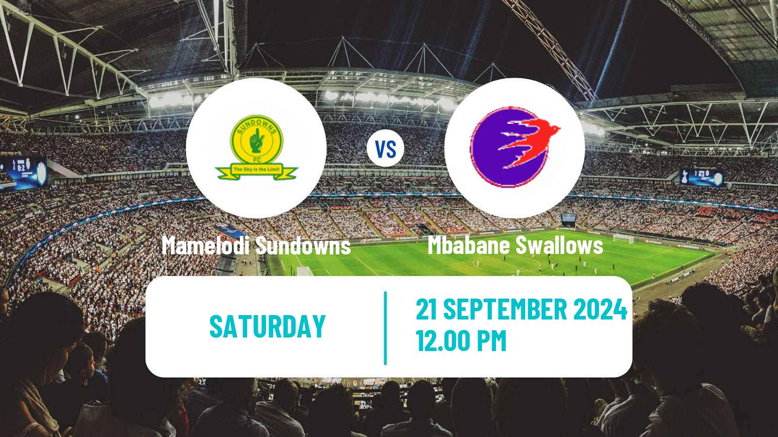 Soccer CAF Champions League Mamelodi Sundowns - Mbabane Swallows