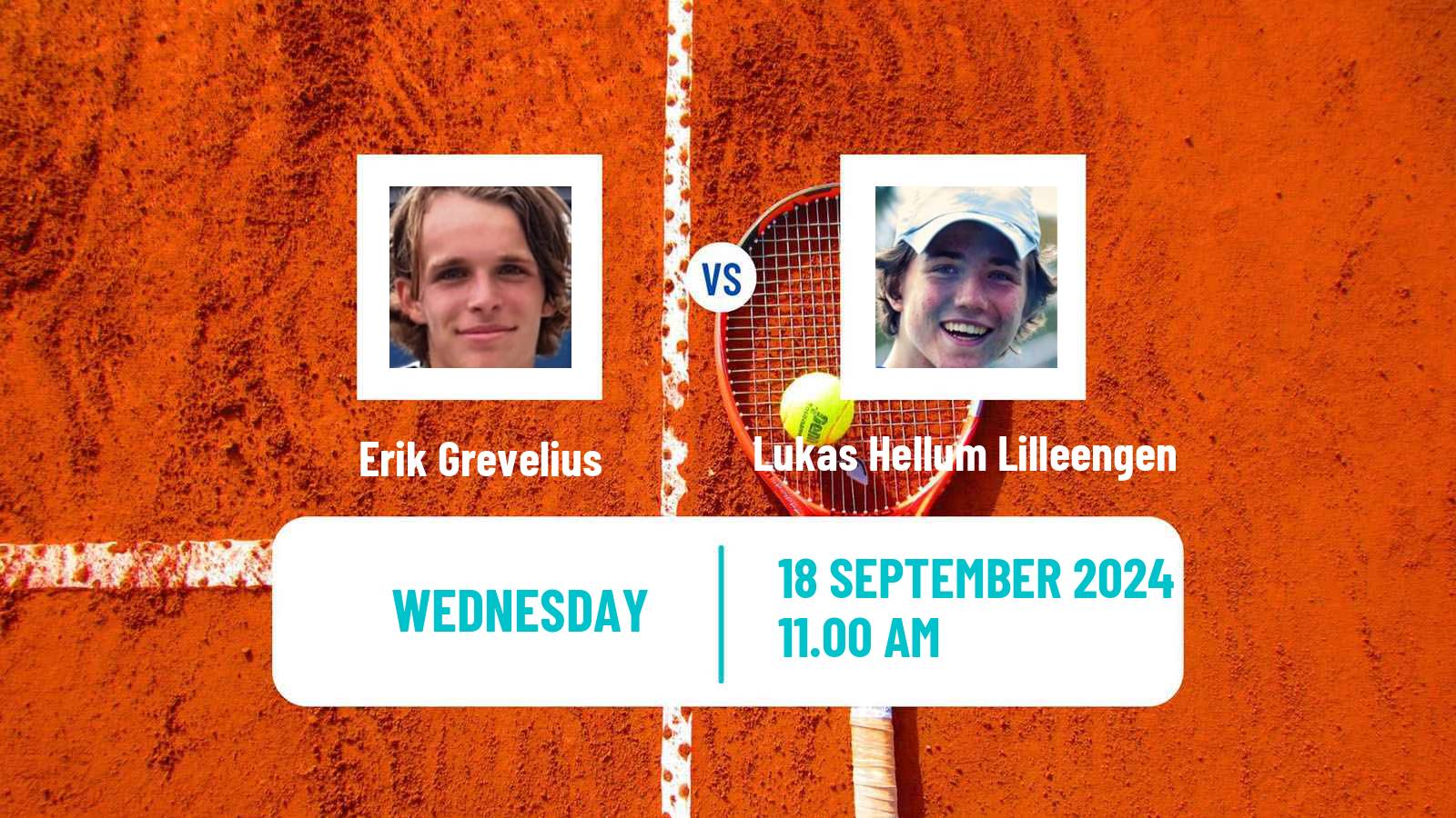 Tennis ITF M15 Vaxjo Men Erik Grevelius - Lukas Hellum Lilleengen