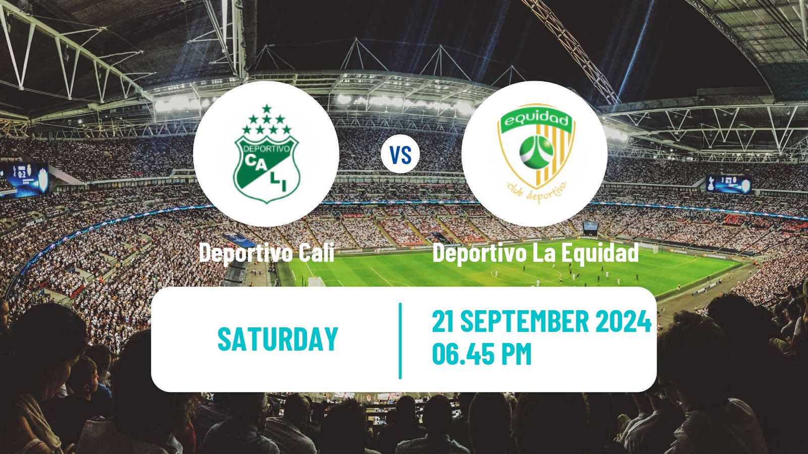 Soccer Colombian Primera A Deportivo Cali - Deportivo La Equidad