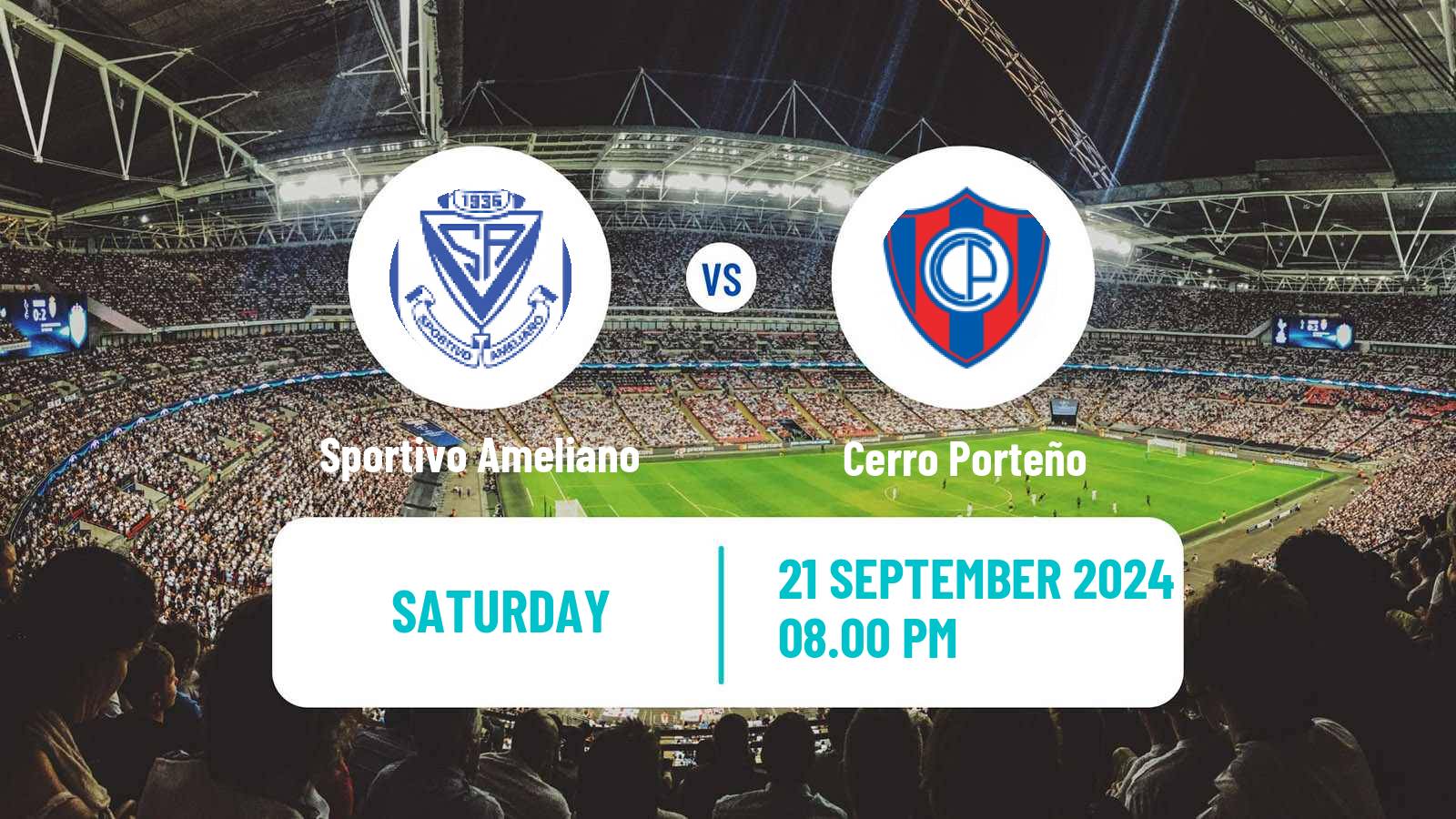 Soccer Paraguayan Primera Division Sportivo Ameliano - Cerro Porteño