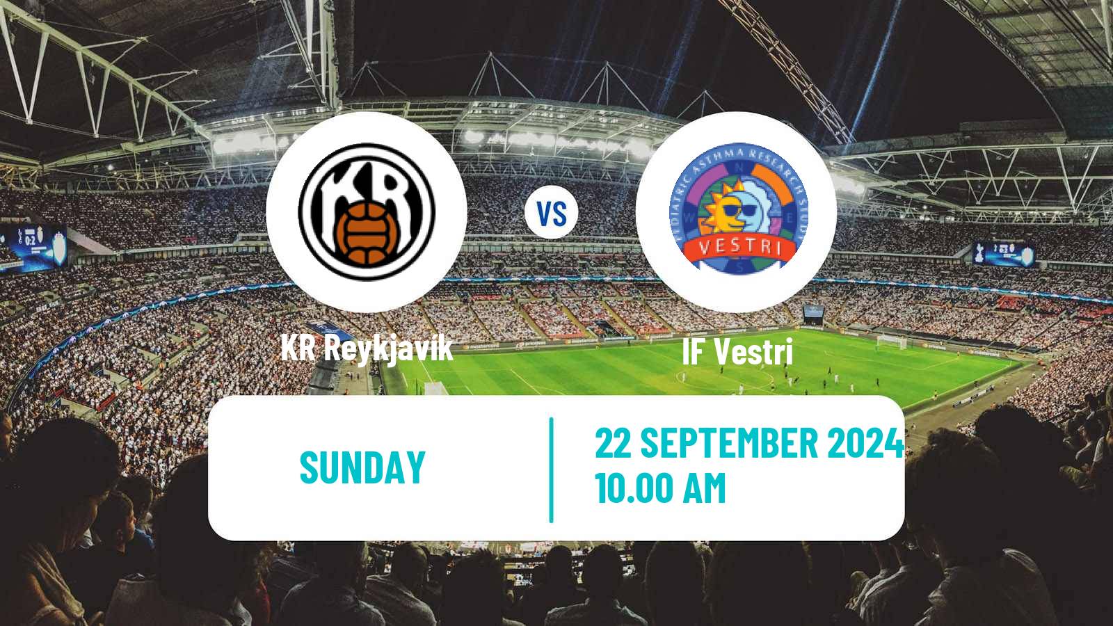 Soccer Icelandic Besta-deild karla KR Reykjavík - Vestri