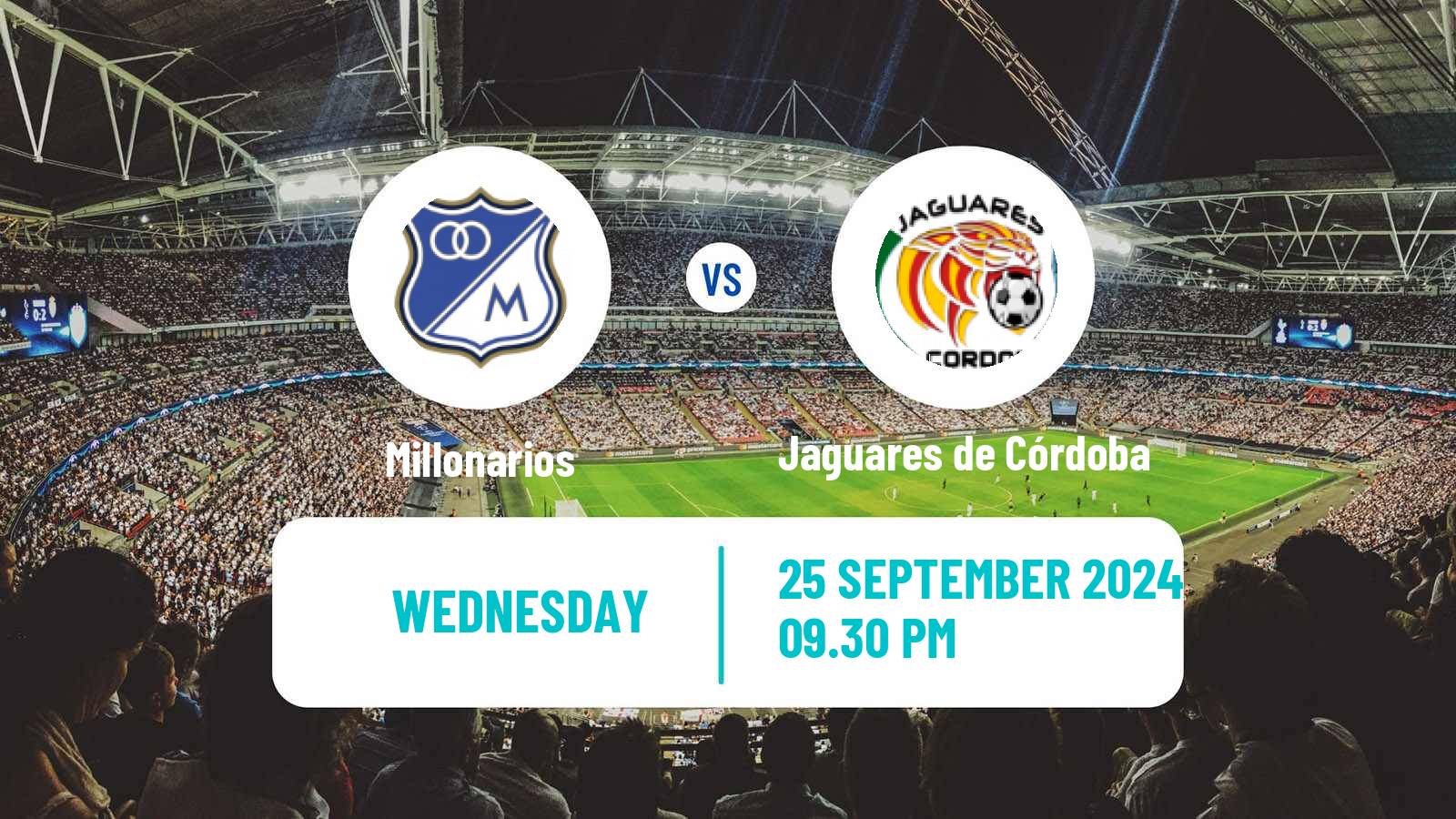 Soccer Colombian Primera A Millonarios - Jaguares de Córdoba