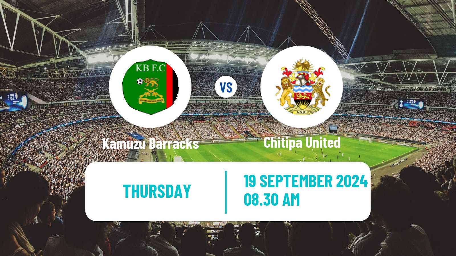 Soccer Malawi Premier Division Kamuzu Barracks - Chitipa United