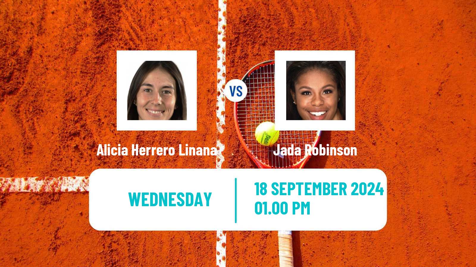 Tennis ITF W35 San Rafael Women Alicia Herrero Linana - Jada Robinson