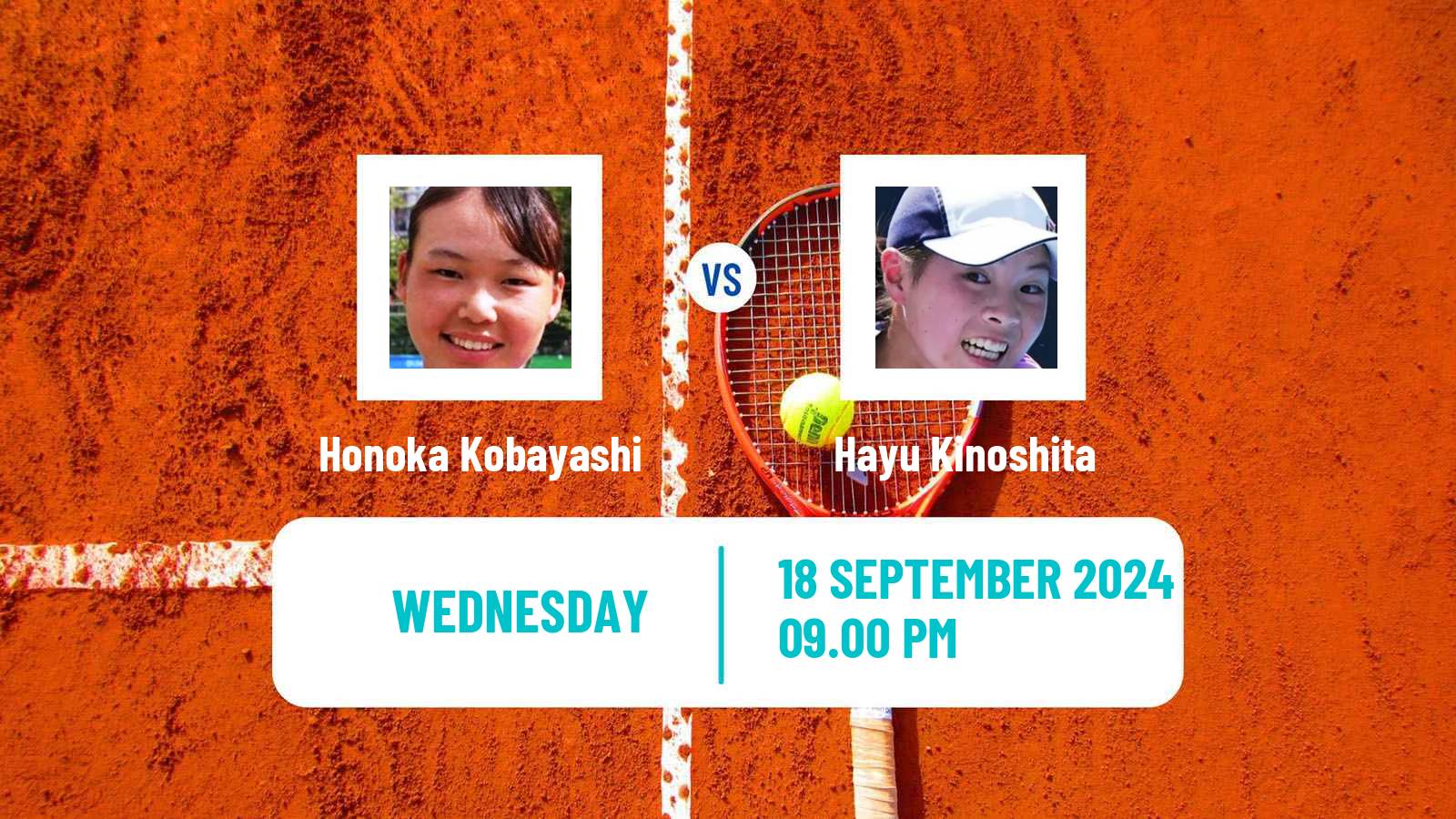 Tennis ITF W35 Kyoto Women Honoka Kobayashi - Hayu Kinoshita