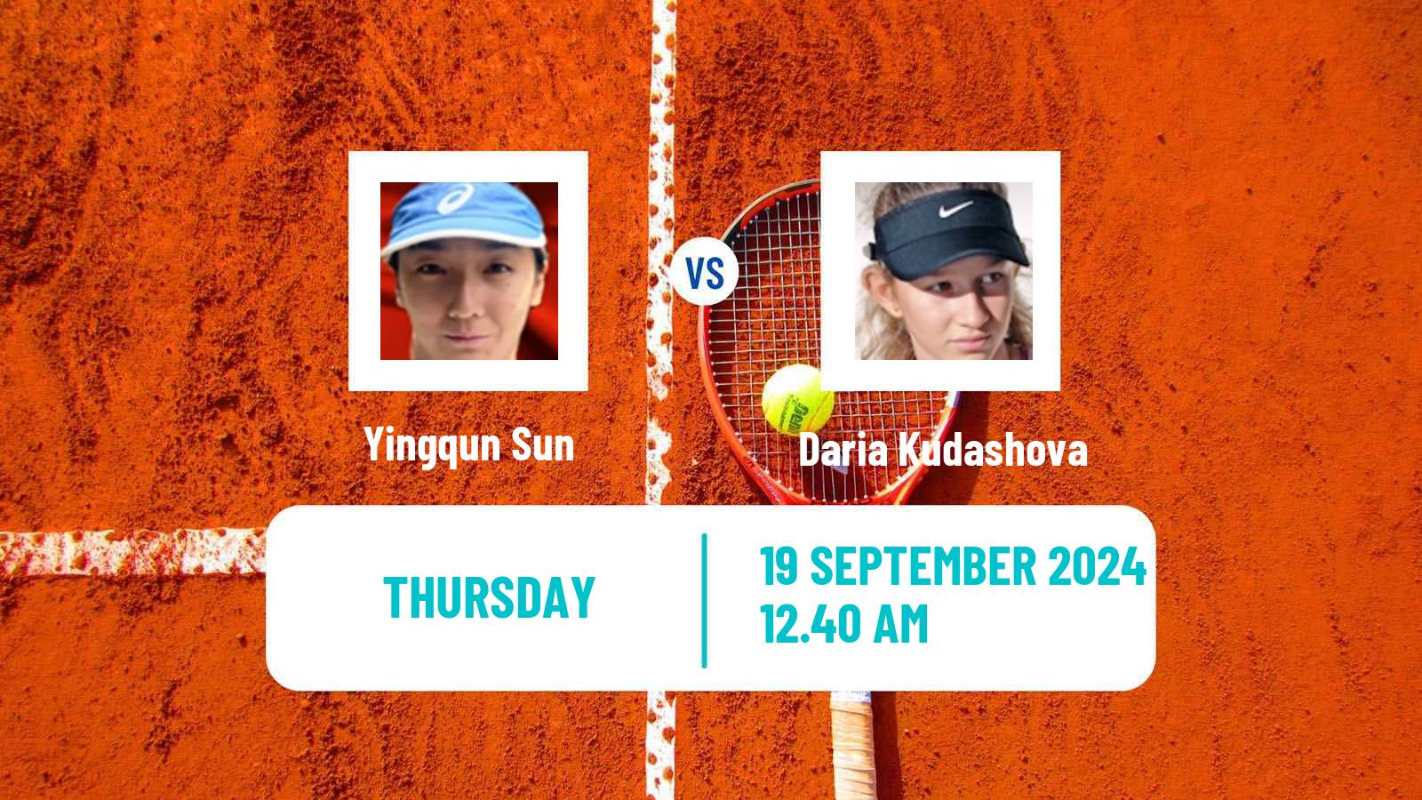 Tennis ITF W50 Fuzhou Women Yingqun Sun - Daria Kudashova