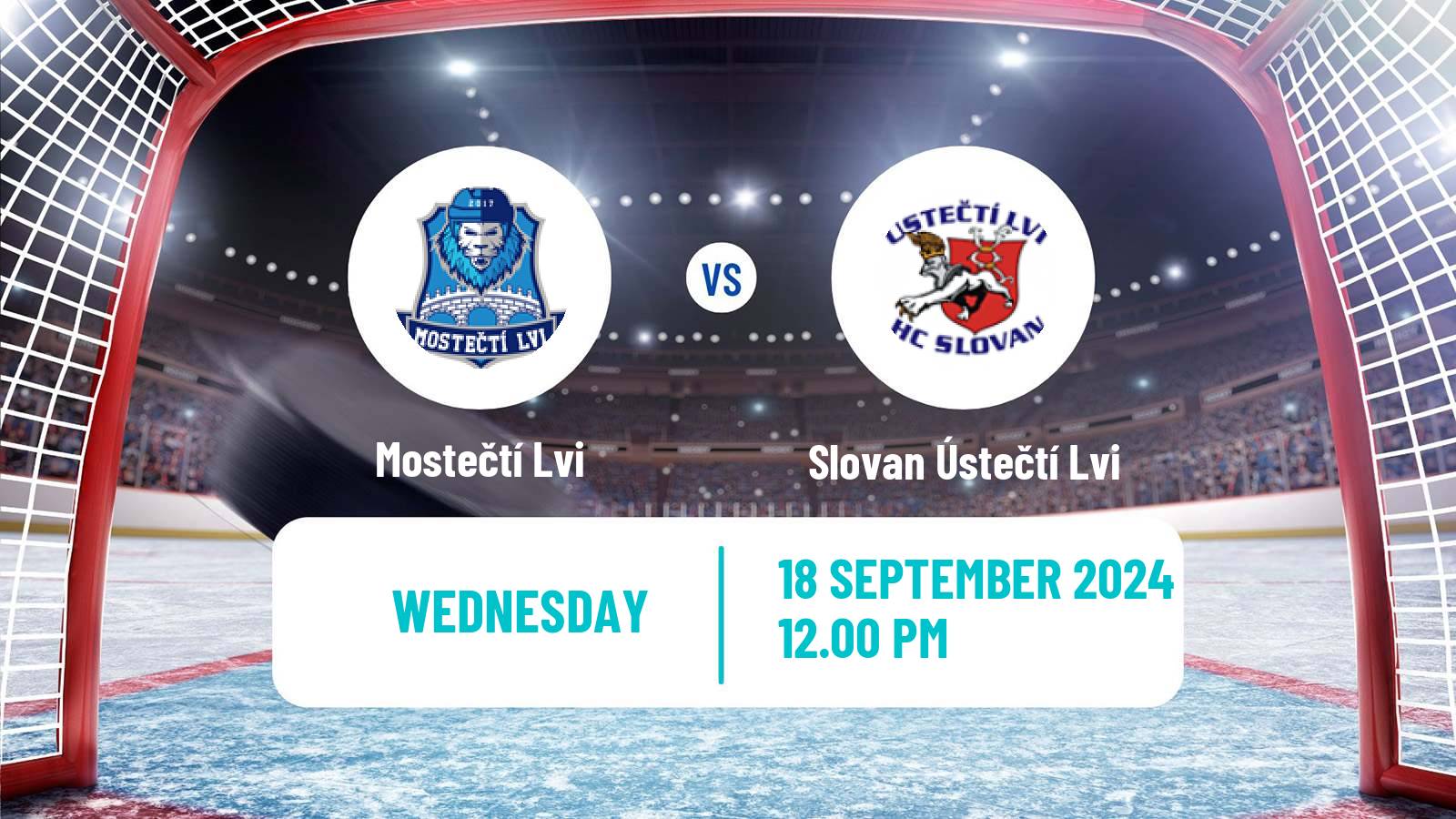 Hockey Czech 2 Liga Hockey West Mostečtí Lvi - Slovan Ústečtí Lvi