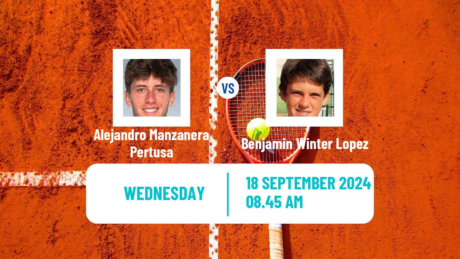 Tennis ITF M15 Melilla Men Alejandro Manzanera Pertusa - Benjamin Winter Lopez