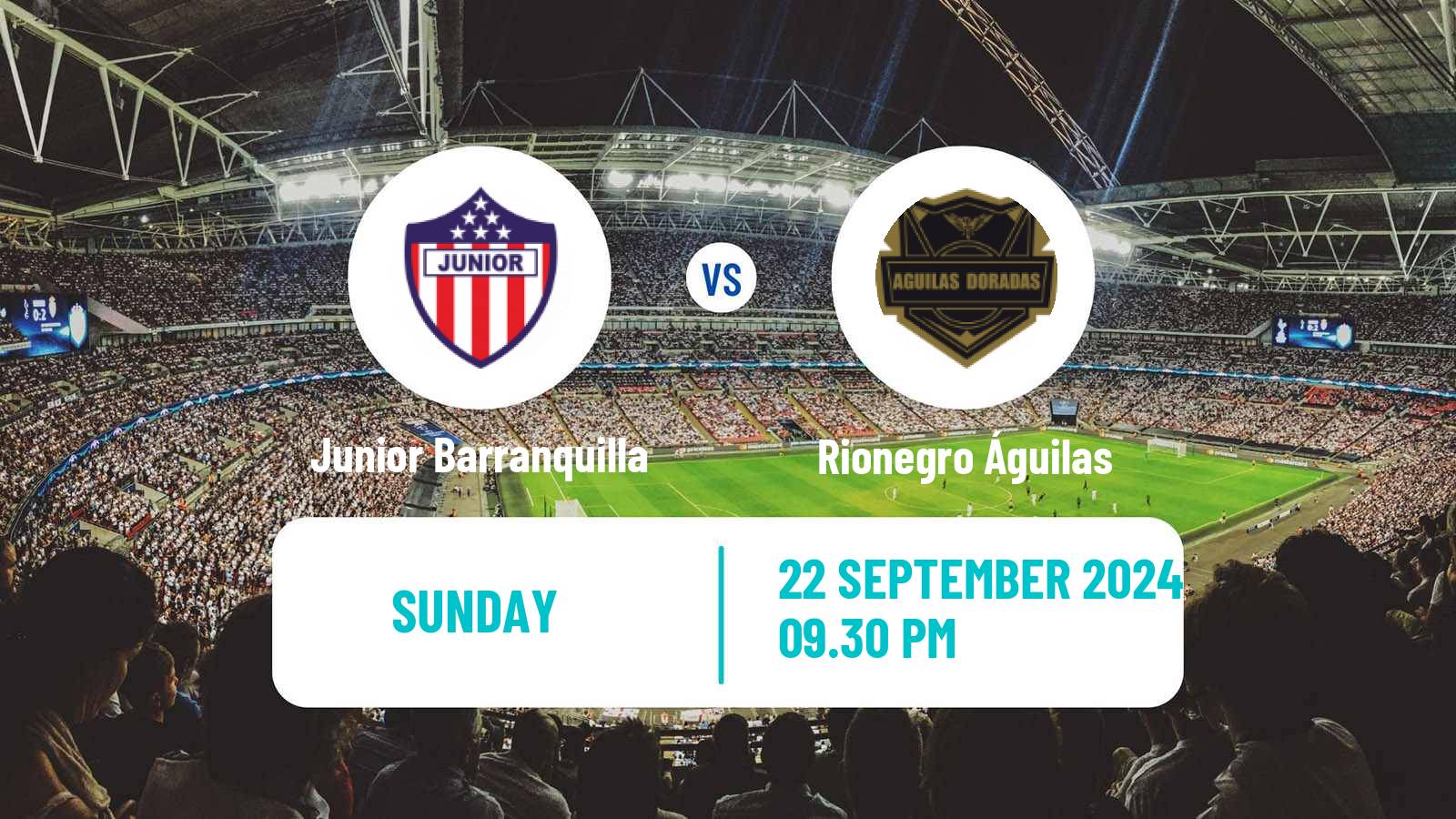 Soccer Colombian Primera A Junior Barranquilla - Rionegro Águilas