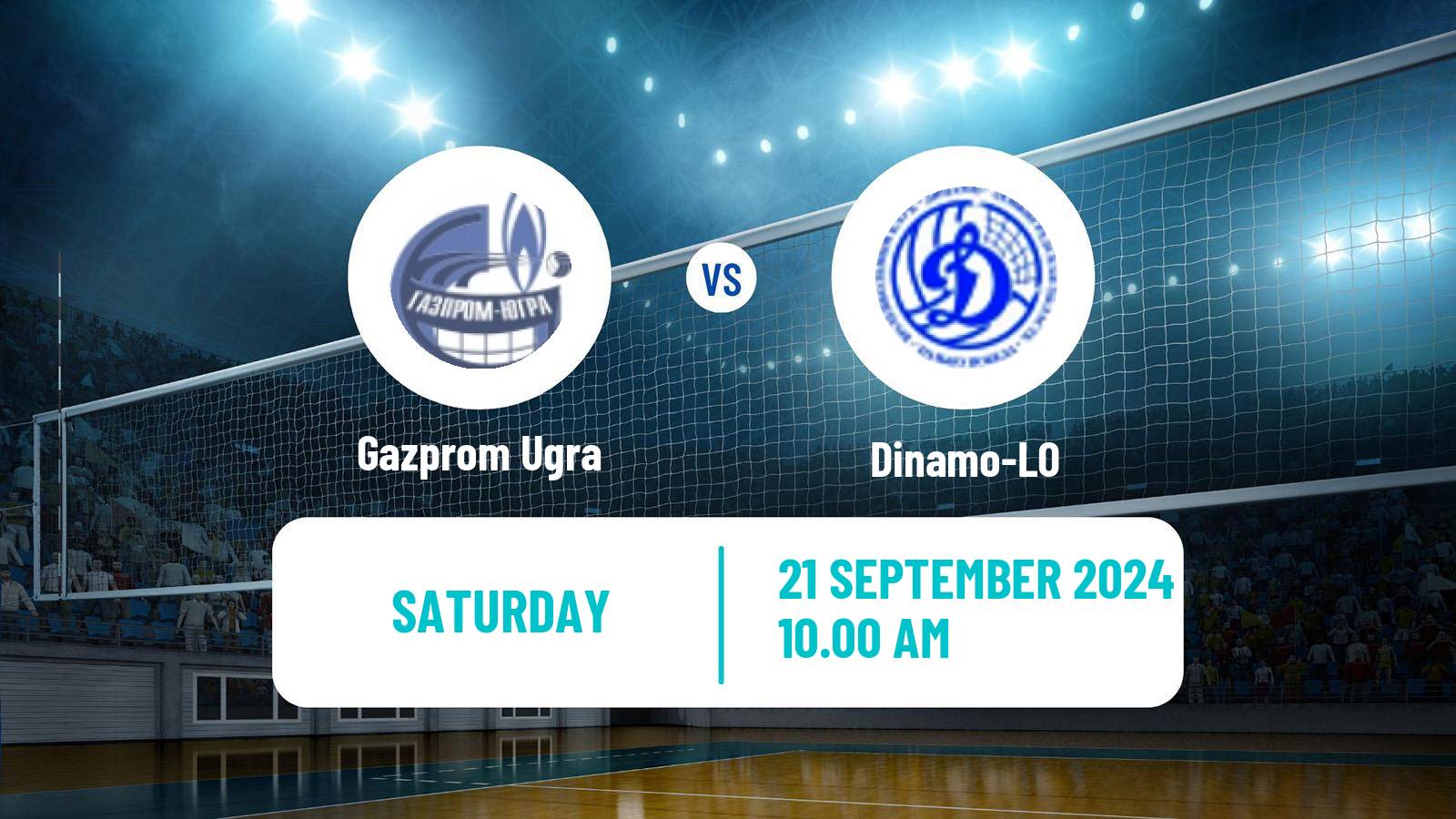 Volleyball Russian Super League Volleyball Gazprom Ugra - Dinamo-LO