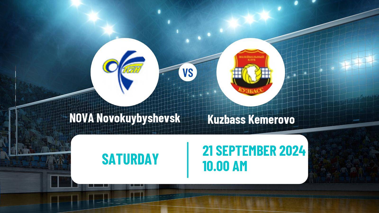 Volleyball Russian Super League Volleyball NOVA Novokuybyshevsk - Kuzbass Kemerovo