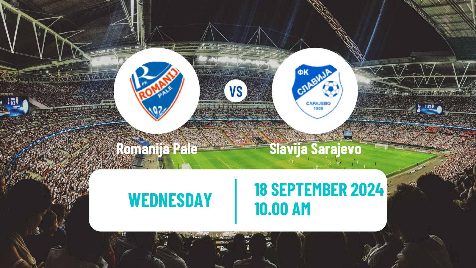 Soccer Bosnian Prva Liga RS Romanija Pale - Slavija Sarajevo