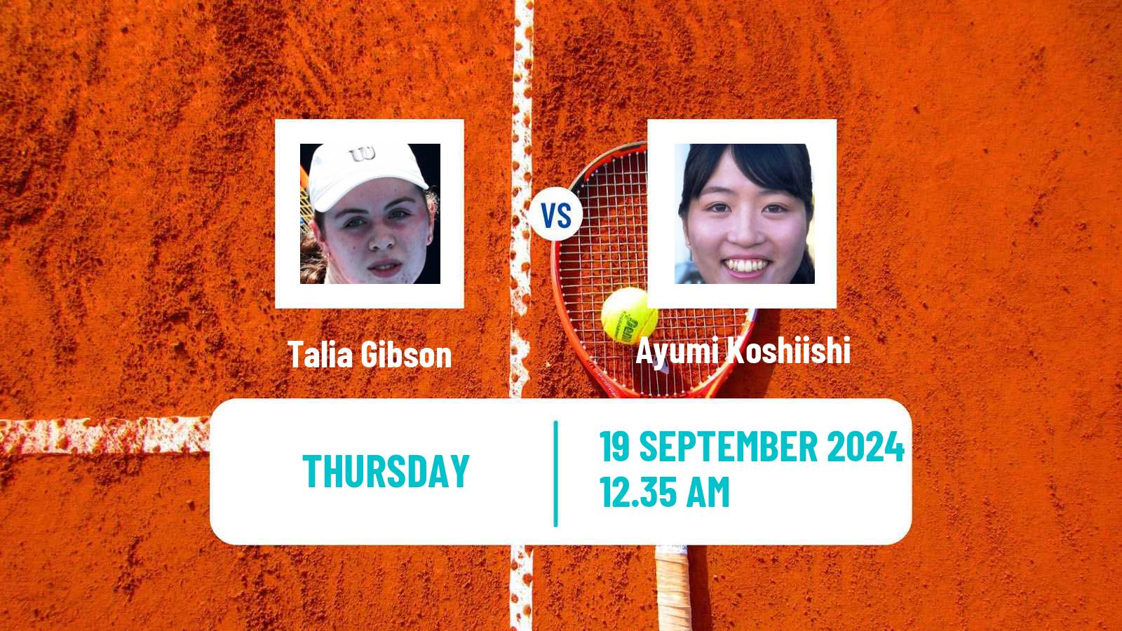 Tennis ITF W75 Perth 2 Women Talia Gibson - Ayumi Koshiishi