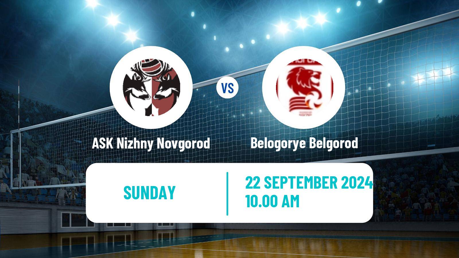 Volleyball Russian Super League Volleyball ASK Nizhny Novgorod - Belogorye Belgorod