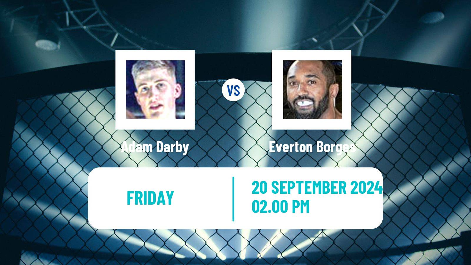 MMA Catchweight Cage Warriors Men Adam Darby - Everton Borges