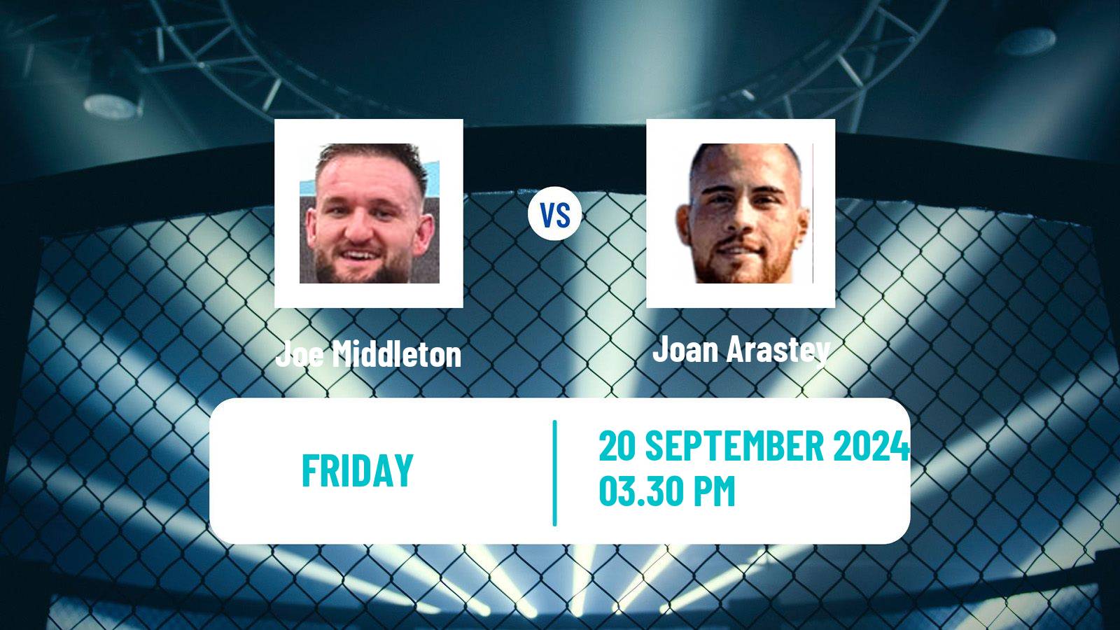 MMA Middleweight Cage Warriors Men Joe Middleton - Joan Arastey