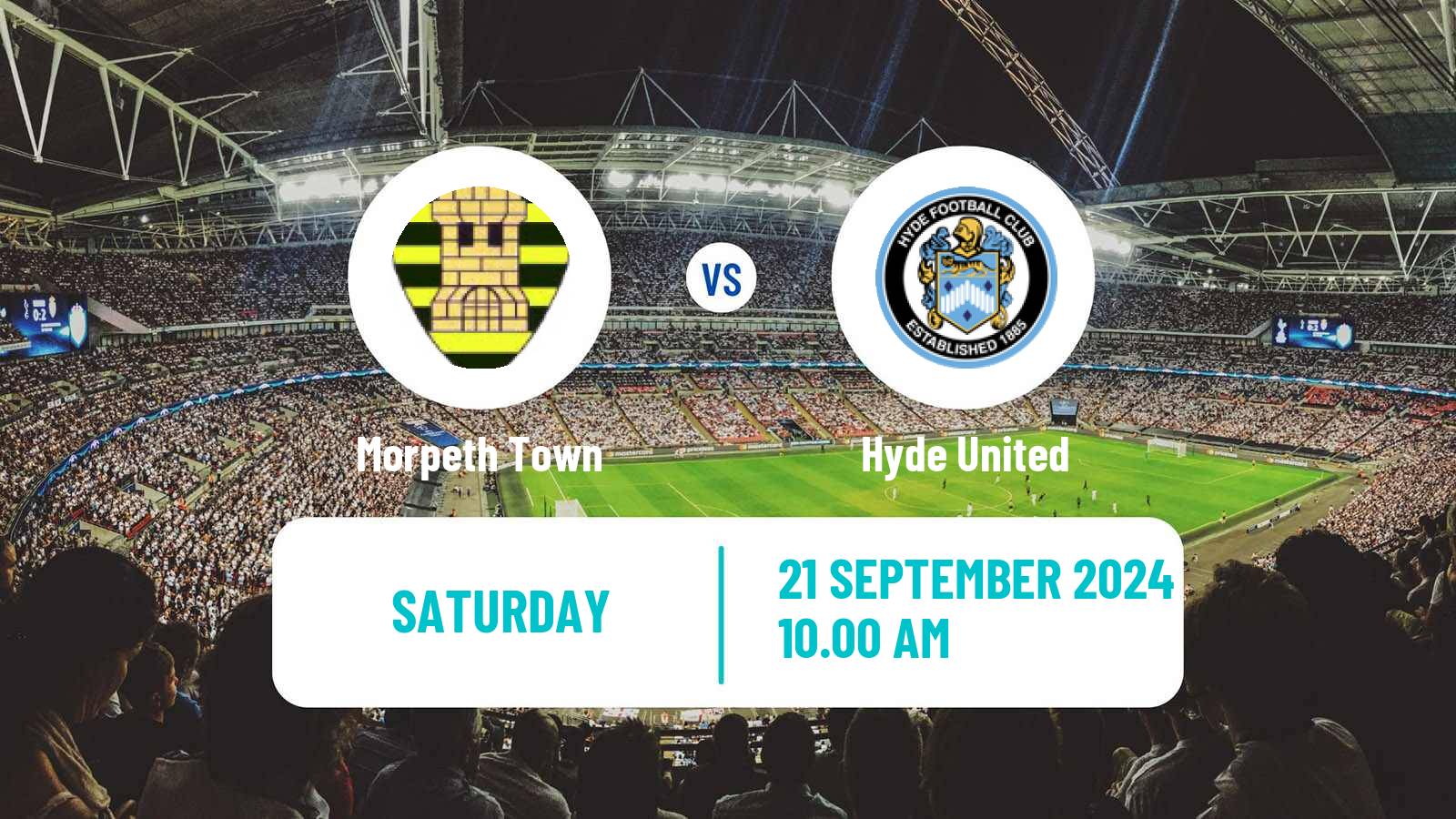 Soccer English NPL Premier Division Morpeth Town - Hyde United