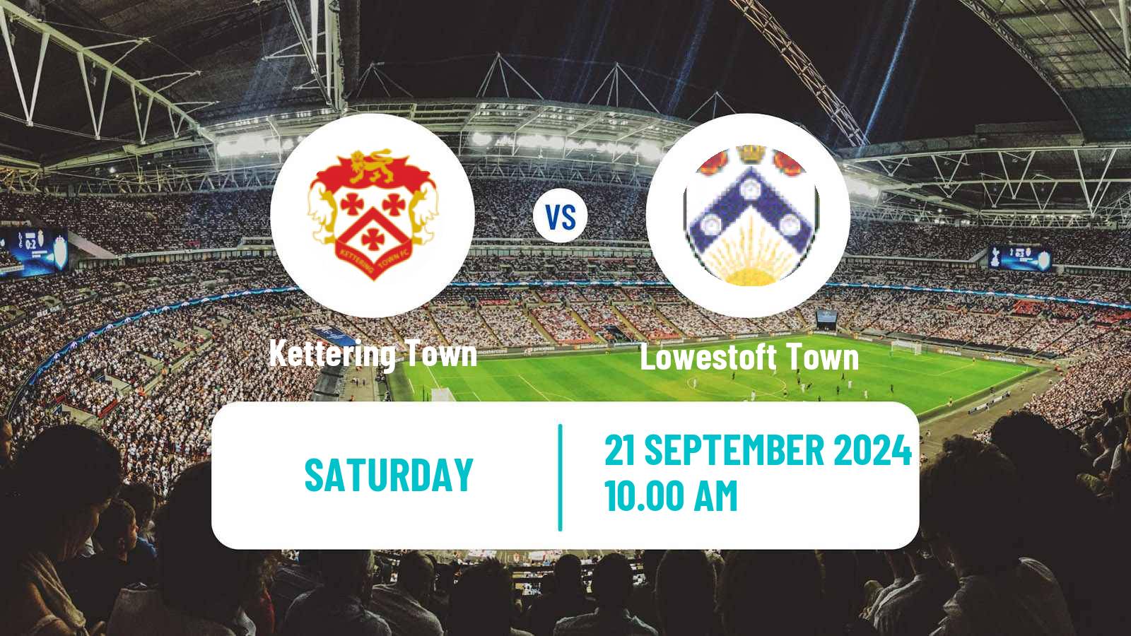 Soccer English Southern League Central Division Kettering Town - Lowestoft Town