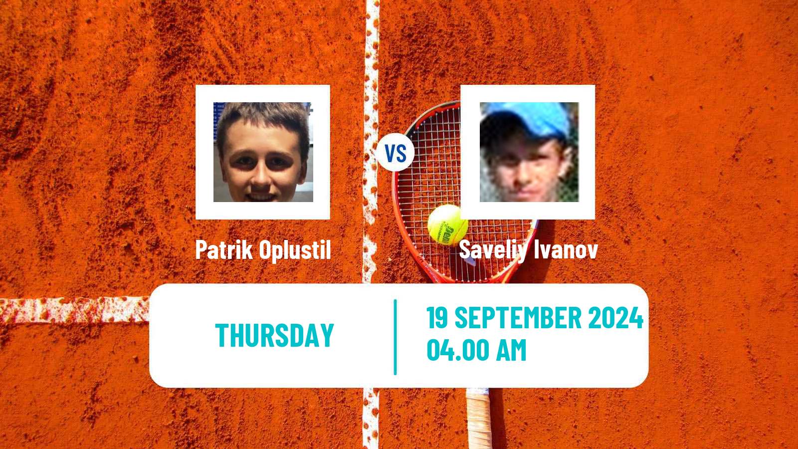 Tennis ITF M15 Tehran 2 Men Patrik Oplustil - Saveliy Ivanov