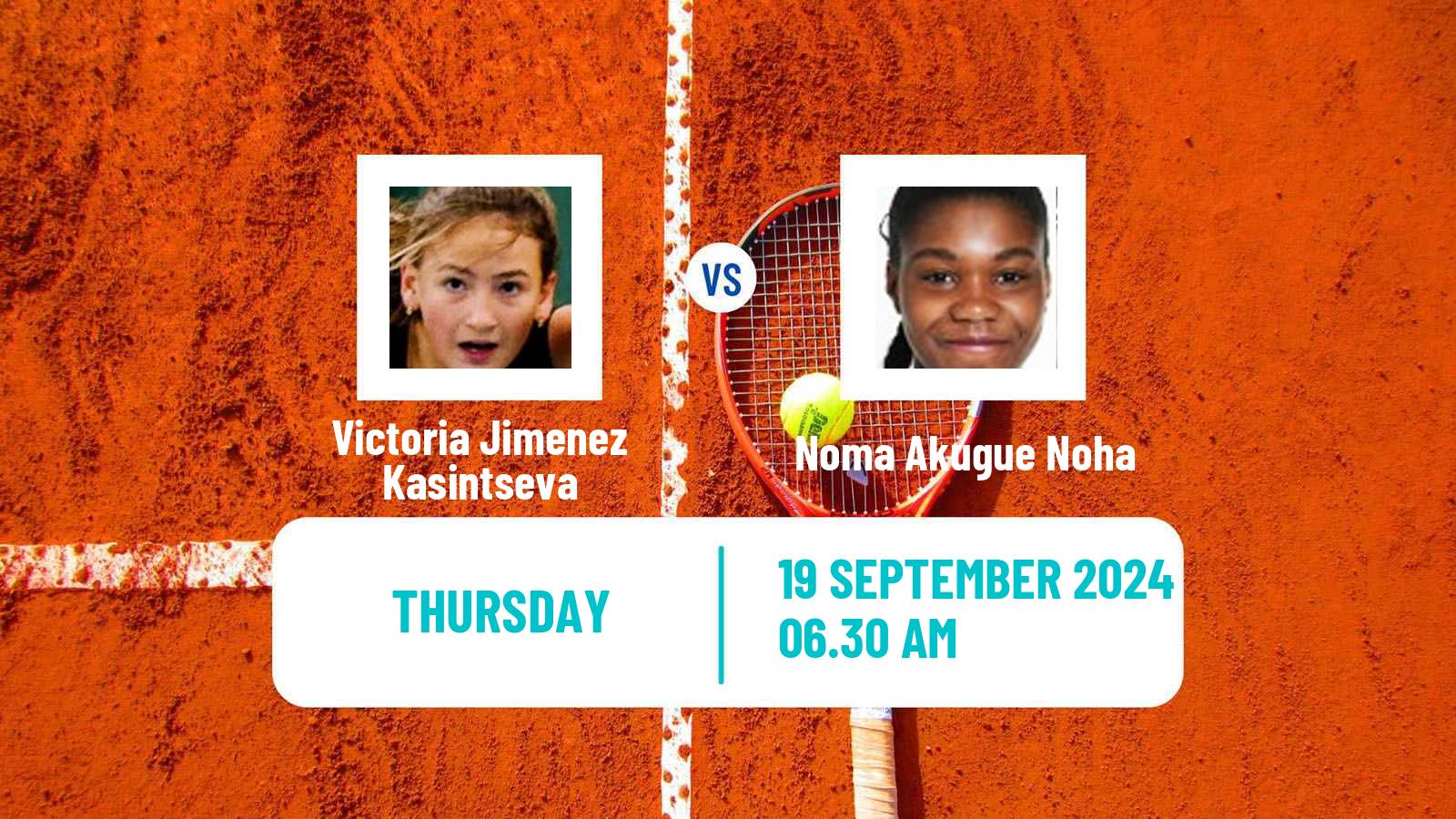 Tennis ITF W75 Pazardzhik Women Victoria Jimenez Kasintseva - Noma Akugue Noha