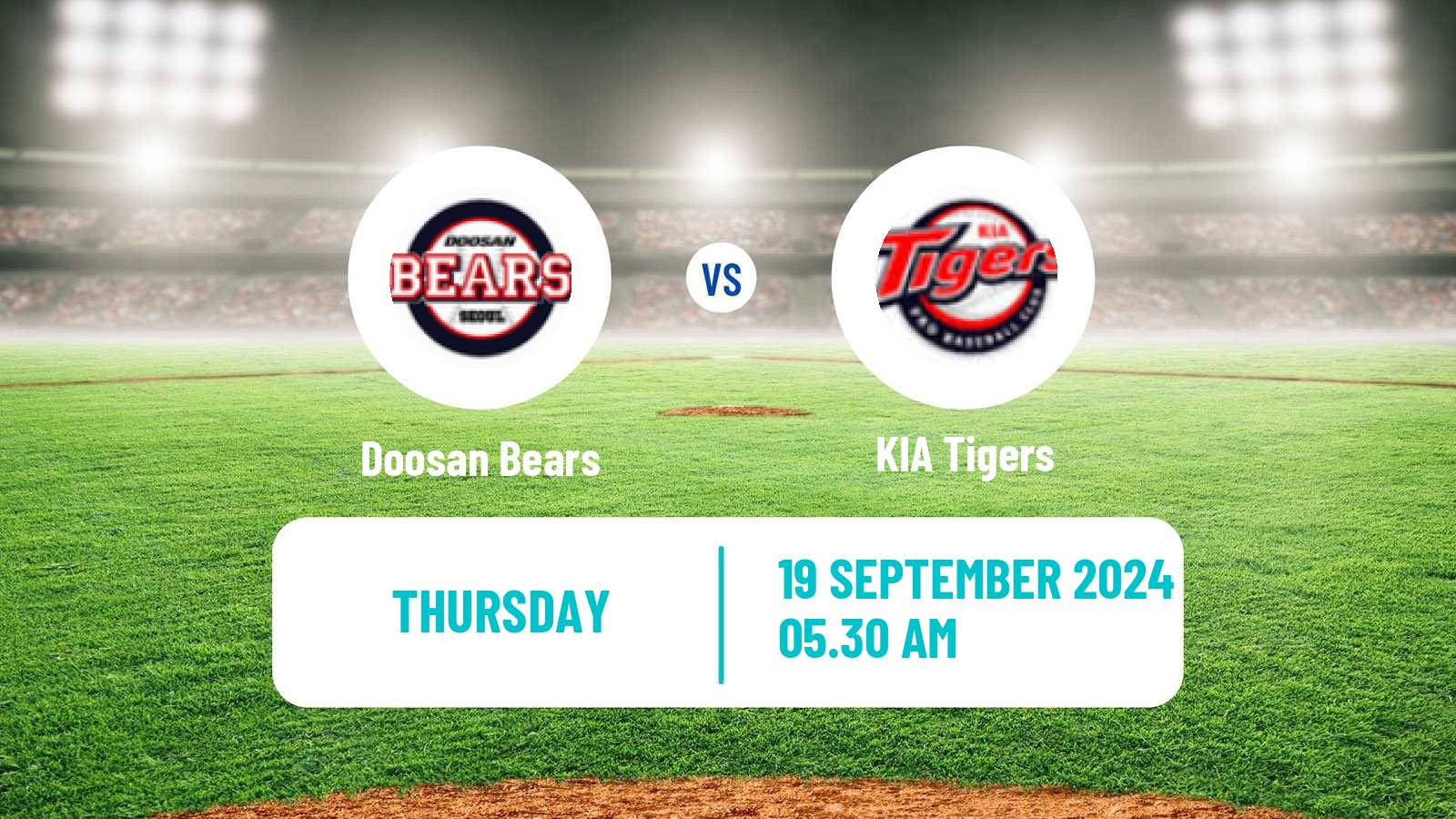 Baseball KBO Doosan Bears - KIA Tigers