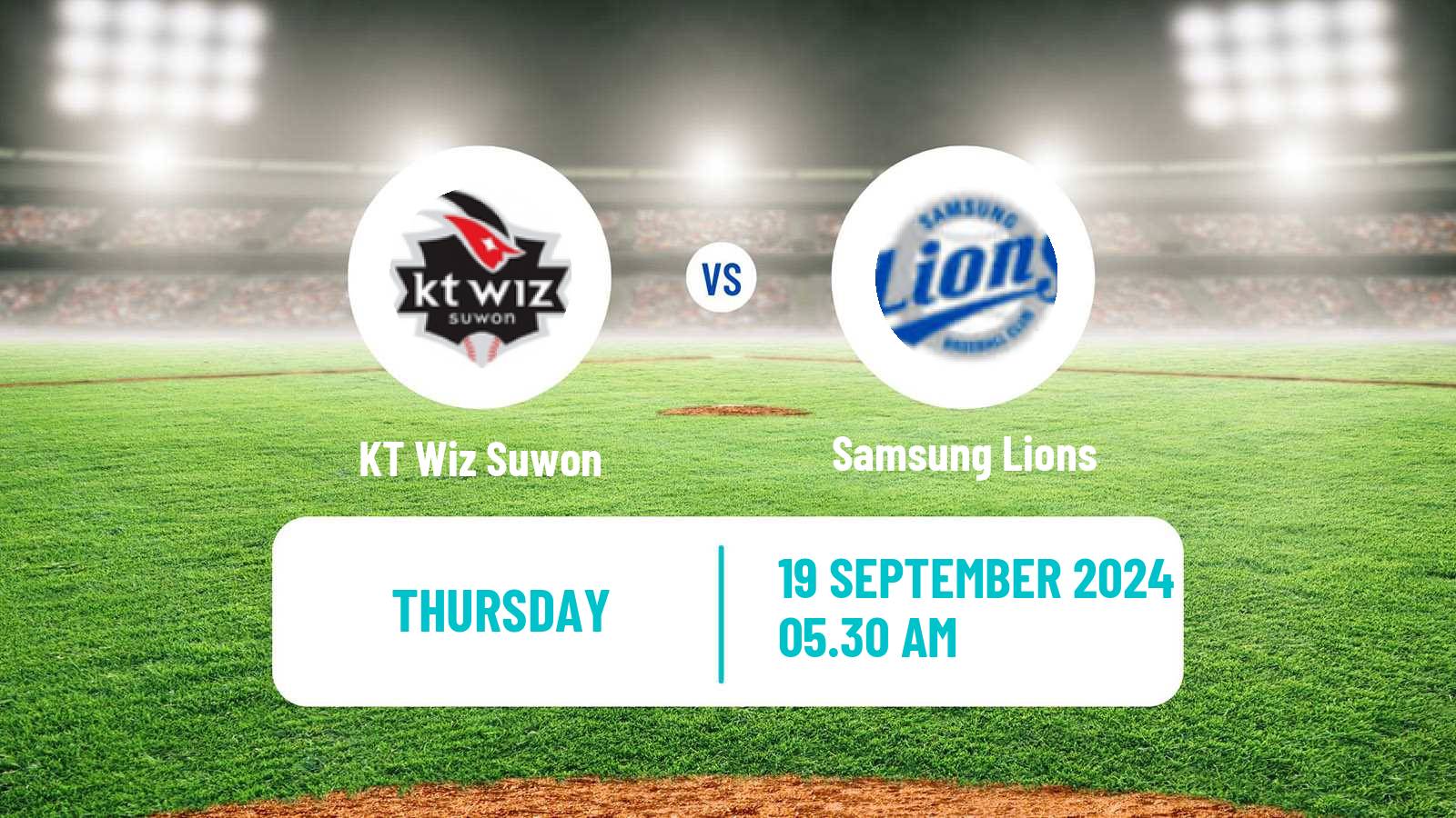 Baseball KBO KT Wiz Suwon - Samsung Lions