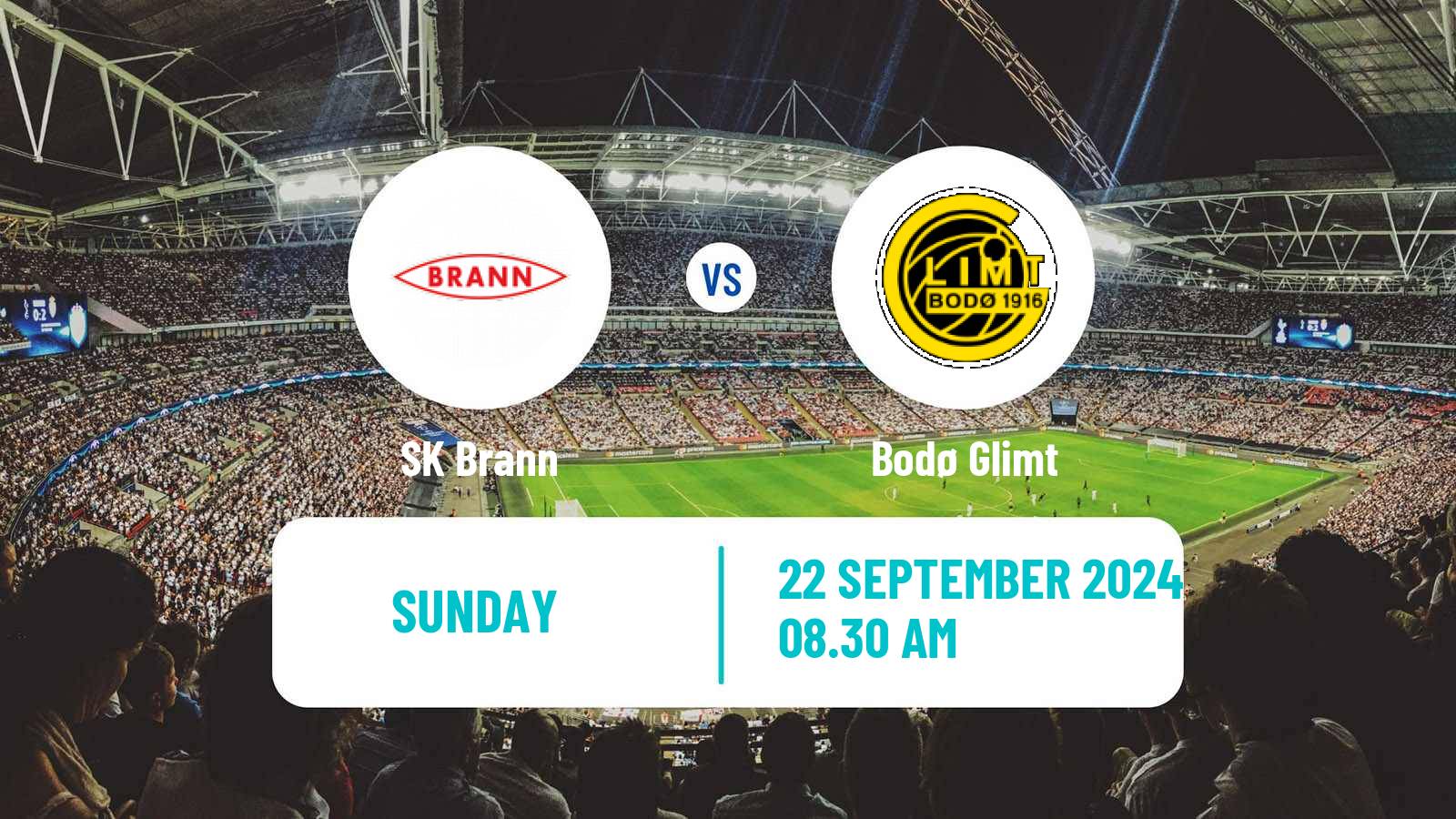 Soccer Norwegian Eliteserien Brann - Bodø Glimt