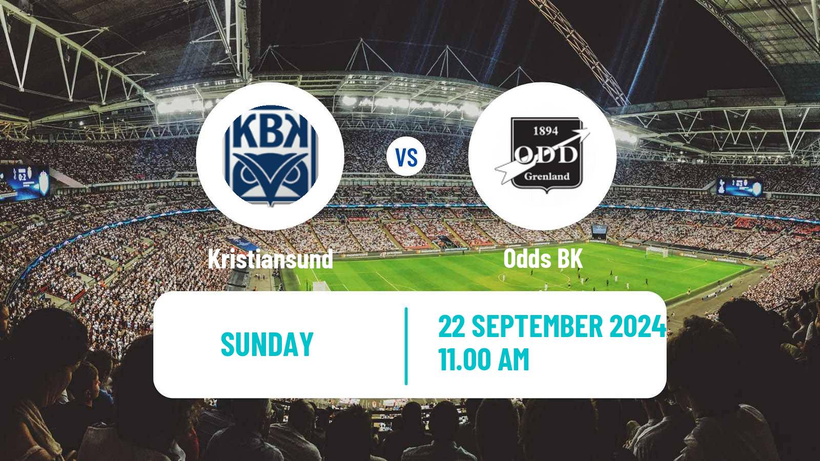 Soccer Norwegian Eliteserien Kristiansund - Odd