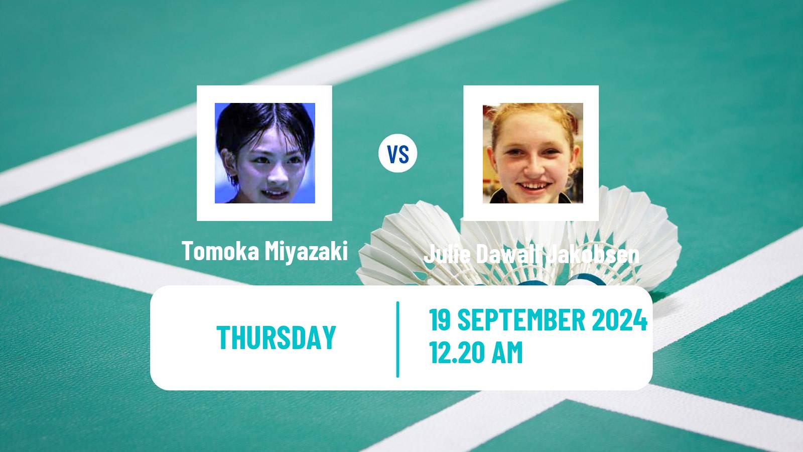 Badminton BWF World Tour Victor China Open Women Tomoka Miyazaki - Julie Dawall Jakobsen