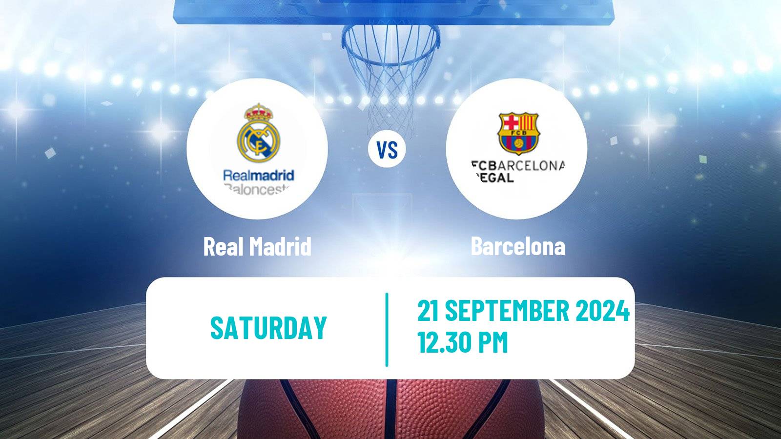 Basketball Spanish Supercopa ACB Real Madrid - Barcelona