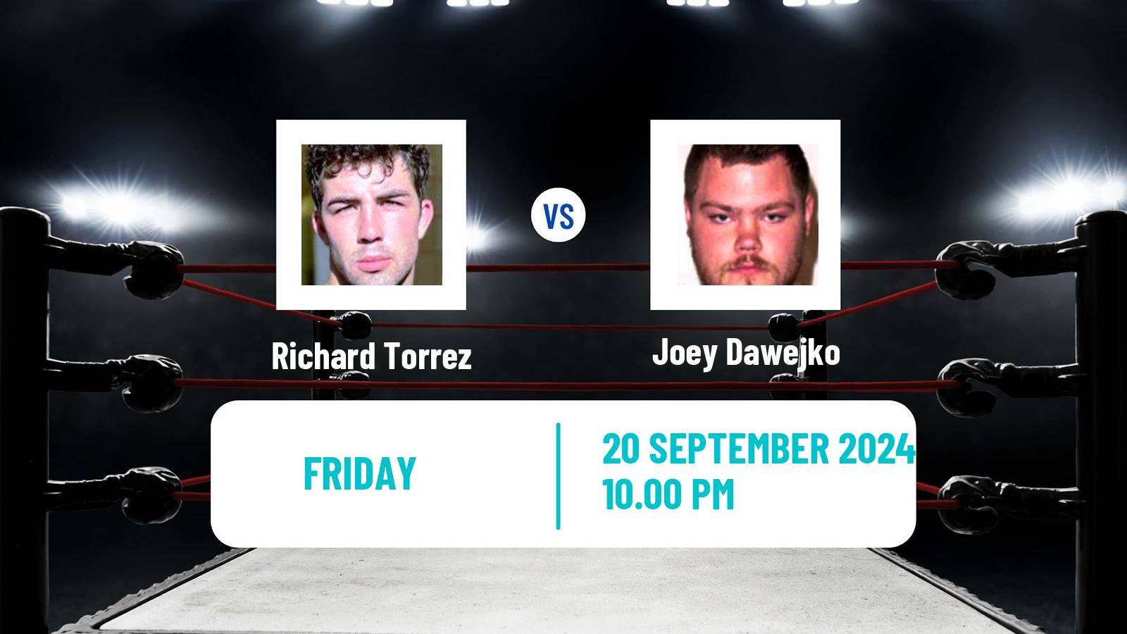 Boxing Heavyweight Others Matches Men Richard Torrez - Joey Dawejko