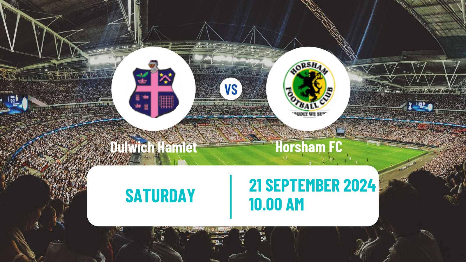 Soccer English Isthmian League Premier Division Dulwich Hamlet - Horsham