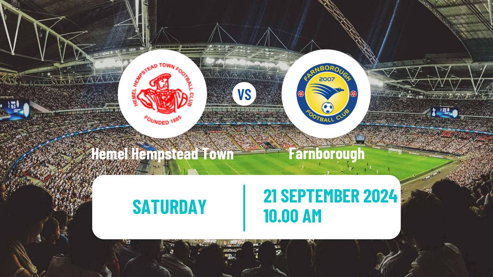 Soccer English National League South Hemel Hempstead Town - Farnborough