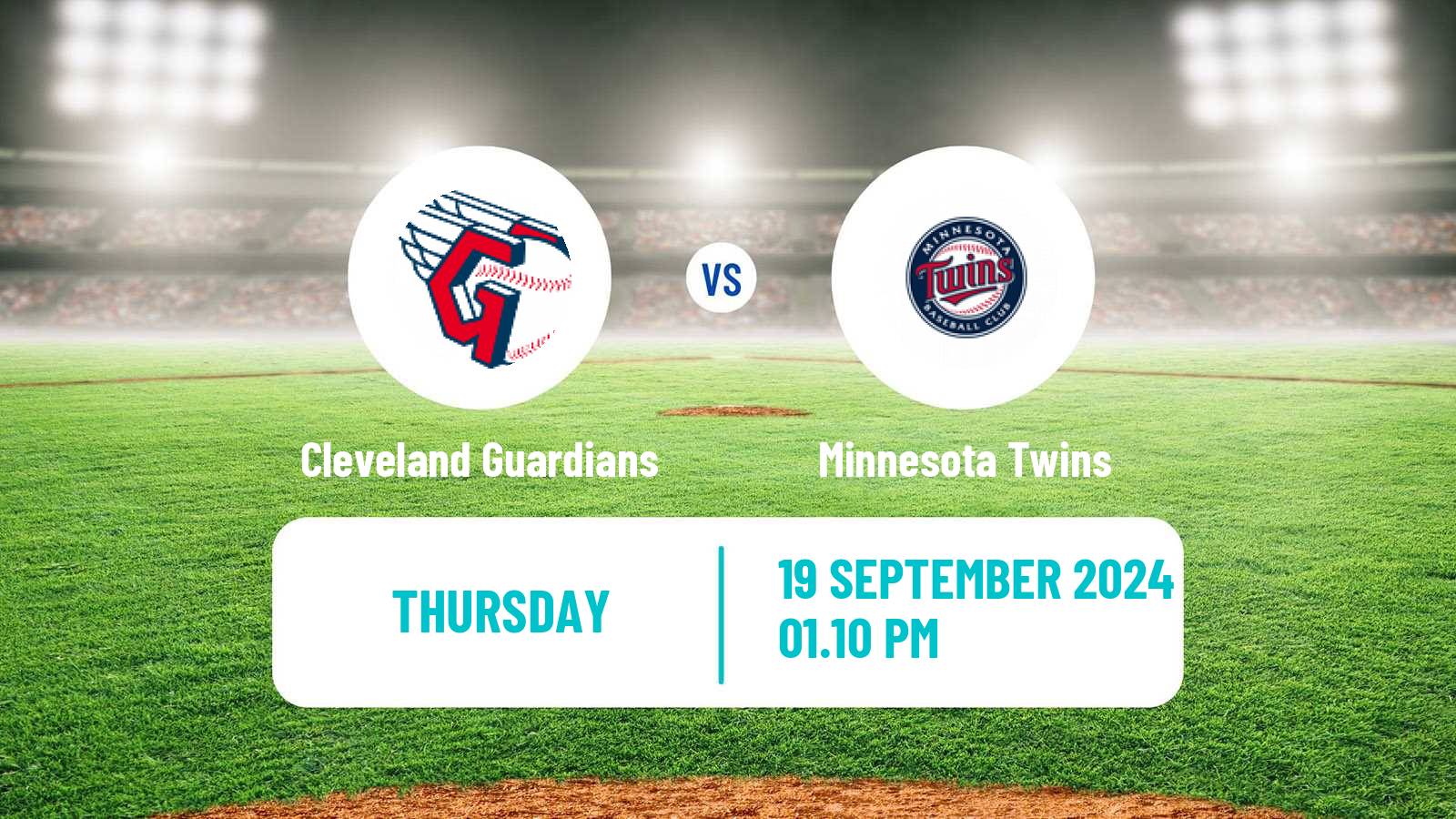 Baseball MLB Cleveland Guardians - Minnesota Twins