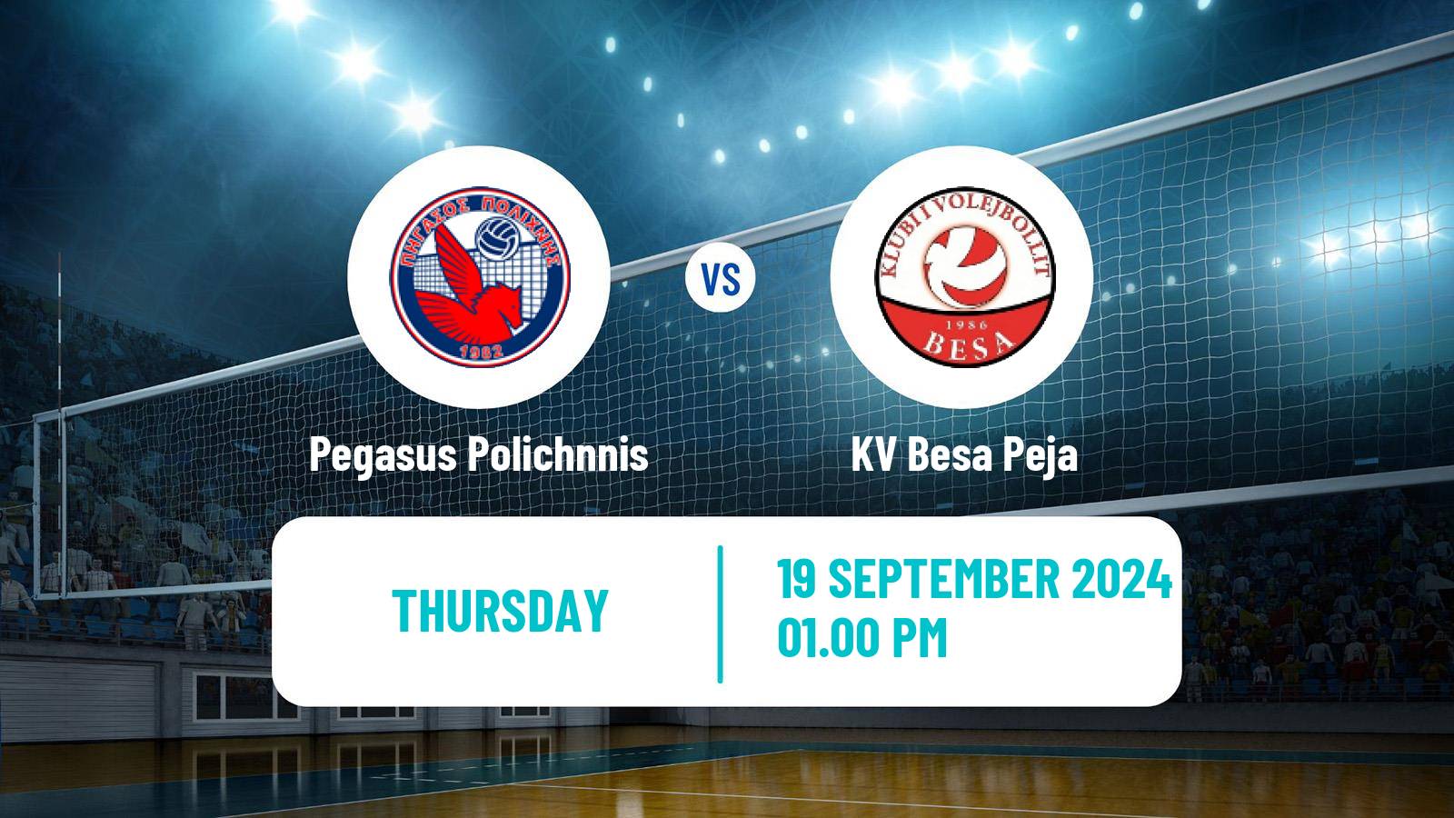 Volleyball CEV Challenge Cup Pegasus Polichnnis - Besa Peja