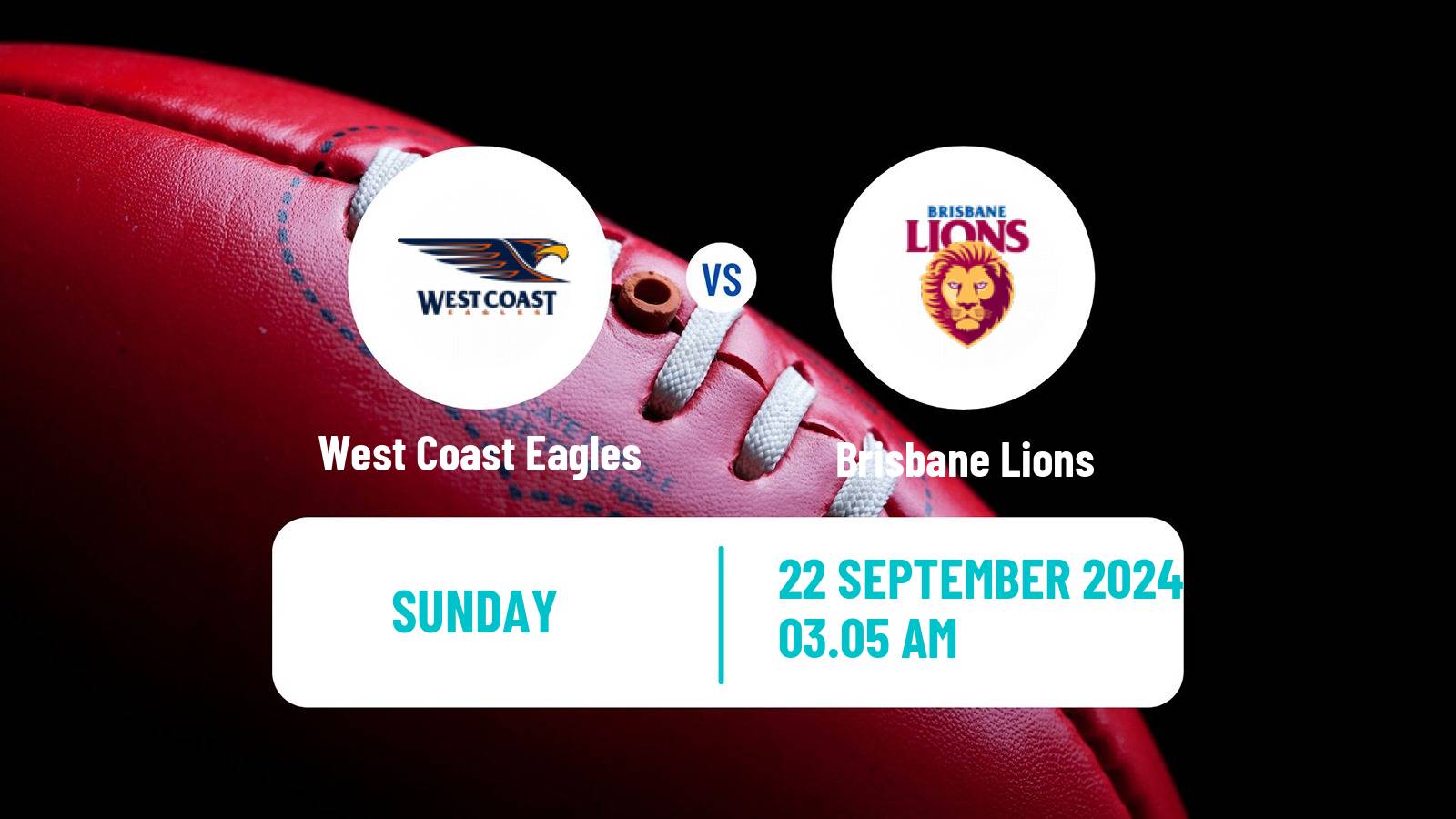 Aussie rules AFL Women West Coast Eagles - Brisbane Lions