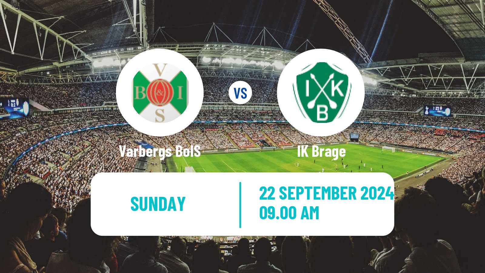 Soccer Swedish Superettan Varbergs BoIS - Brage