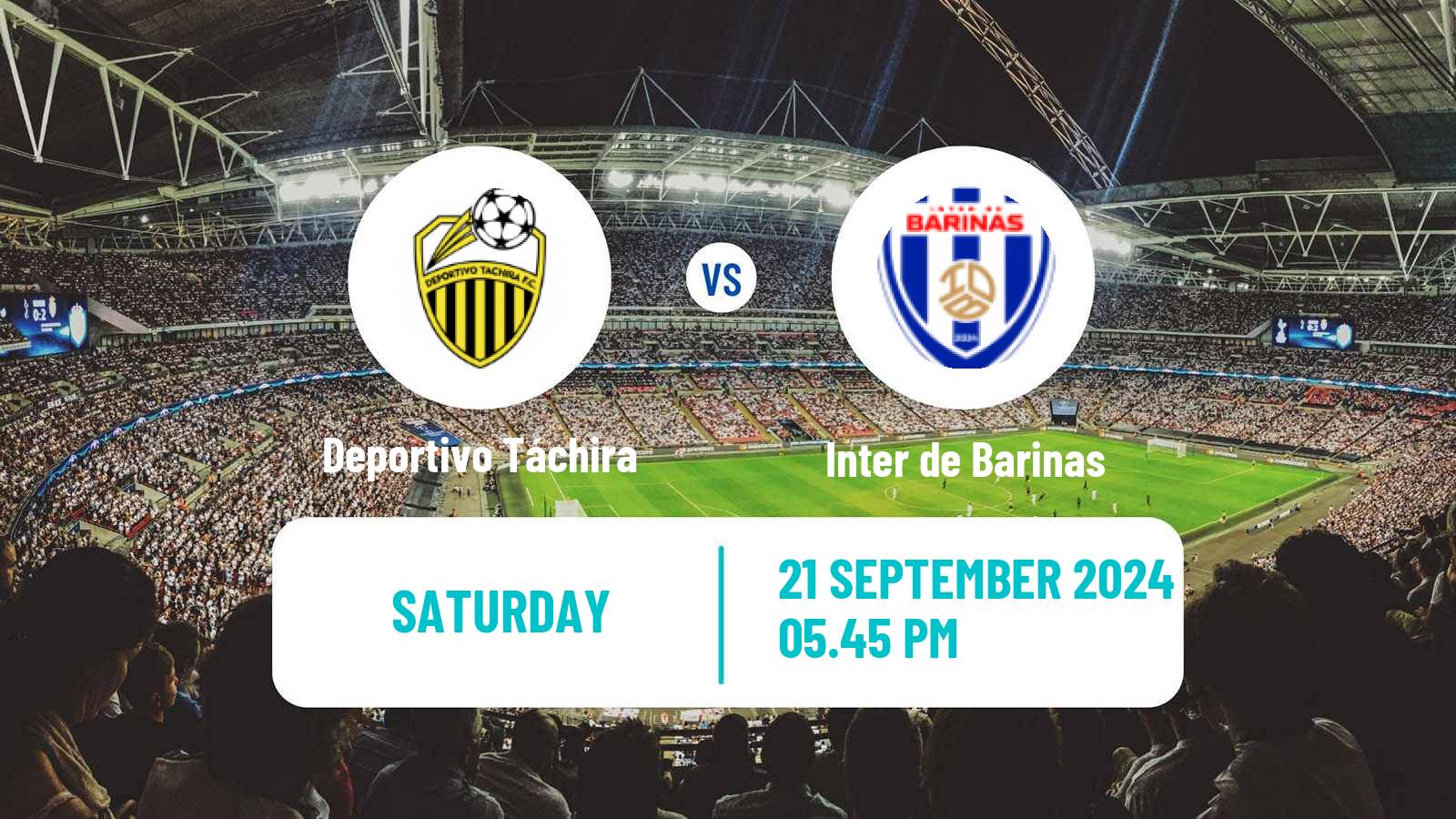 Soccer Venezuelan Primera Division Deportivo Táchira - Inter de Barinas