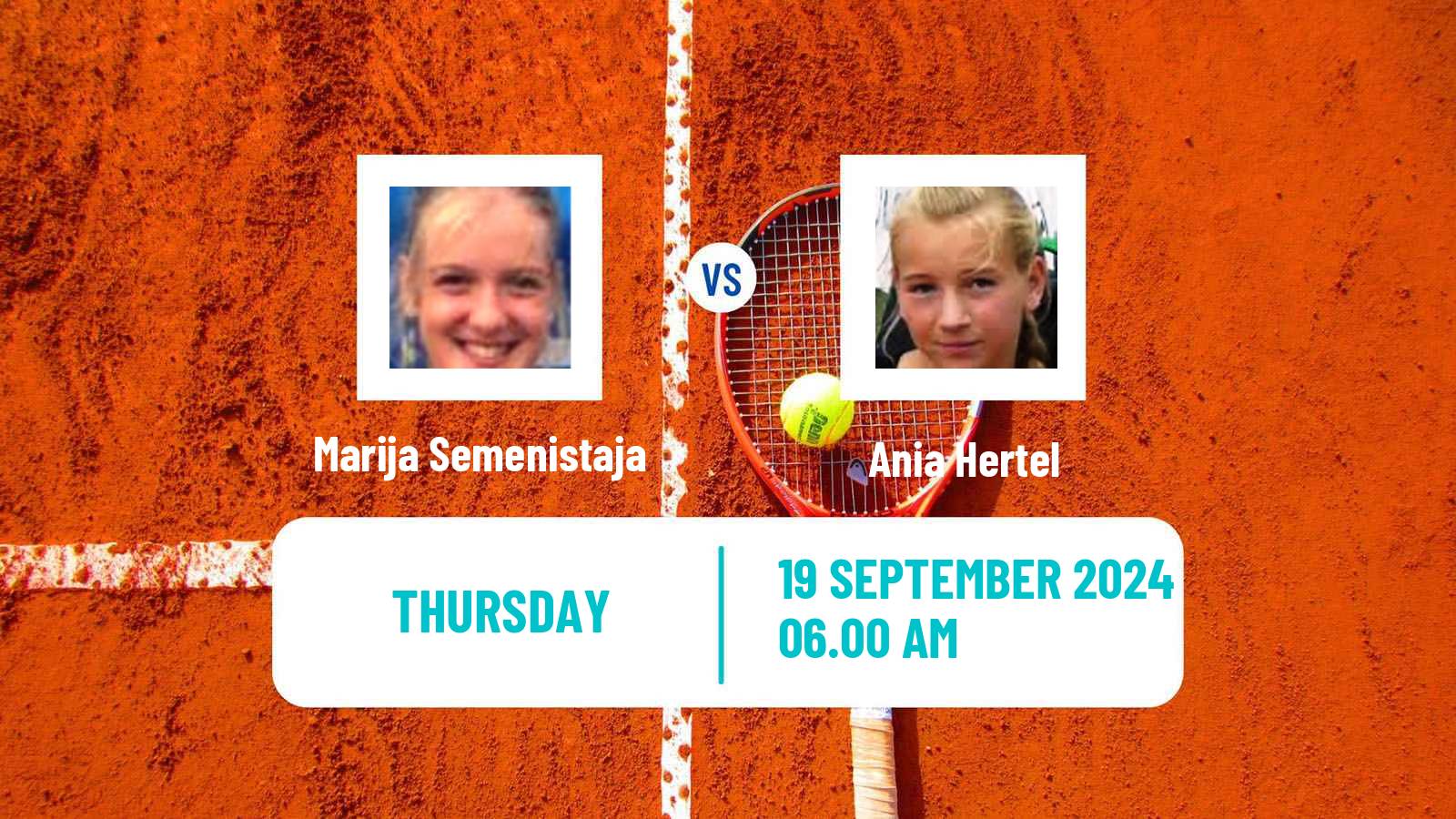 Tennis ITF W15 Monastir 36 Women Marija Semenistaja - Ania Hertel